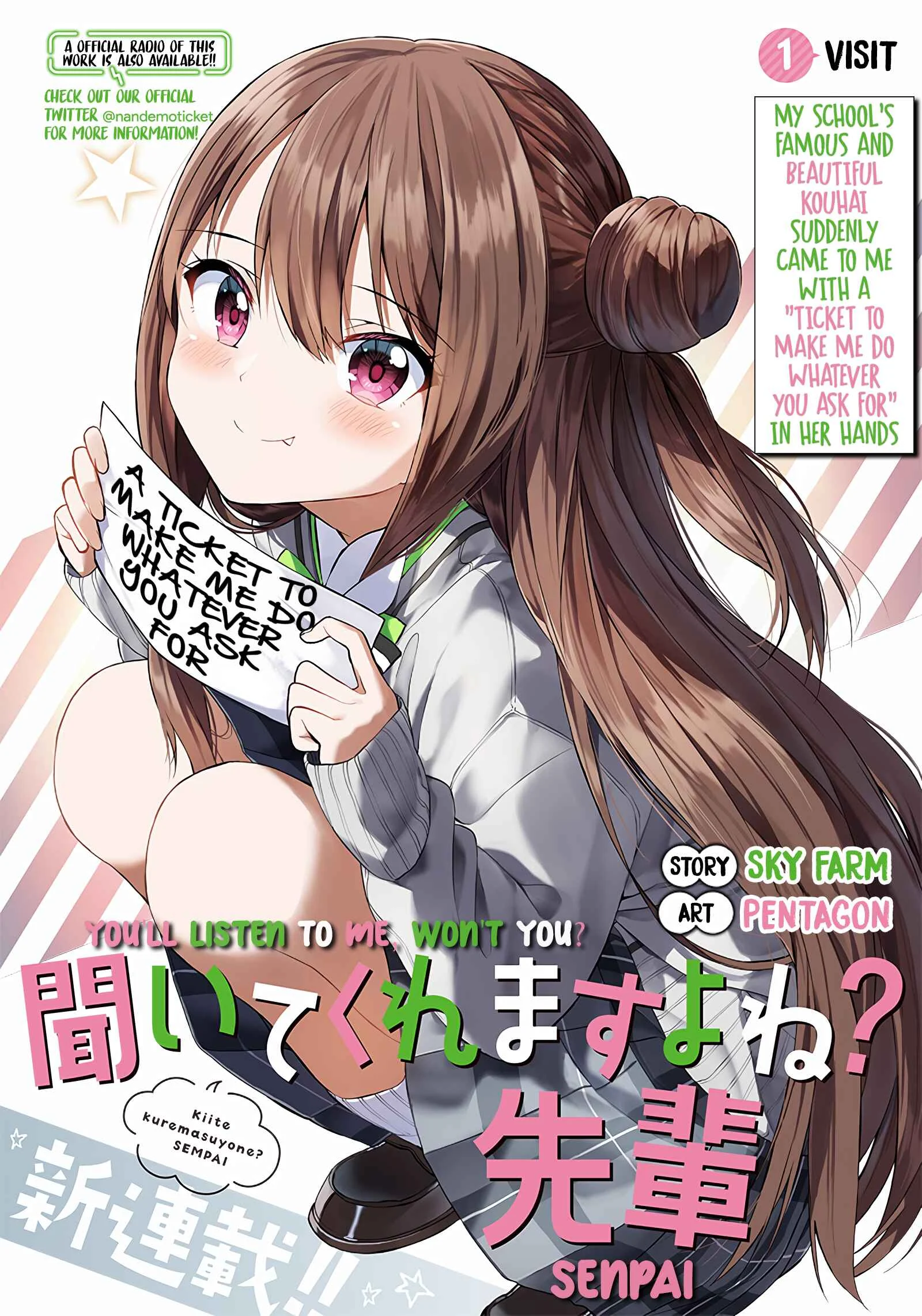 Kiite kuremasu yo ne? Senpai Chapter 1: Visit - Page 1