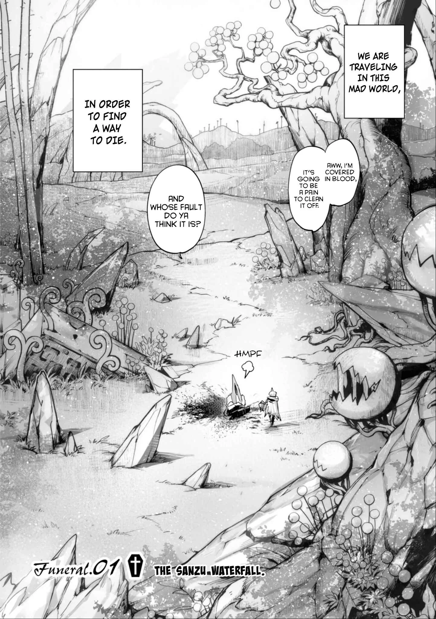KILLING ME / KILLING YOU Chapter 1: Funeral 01: The Sanzu Waterfall - Page 8