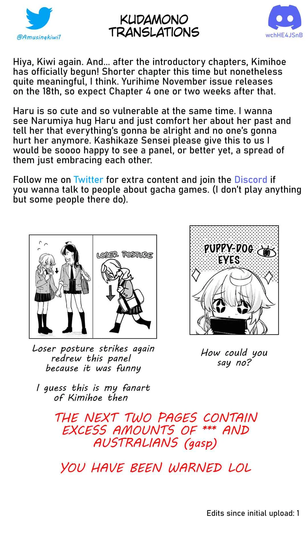 Kimi ga Hoeru Tame no Uta wo, Chapter 3: One Small Step for Two - Page 21