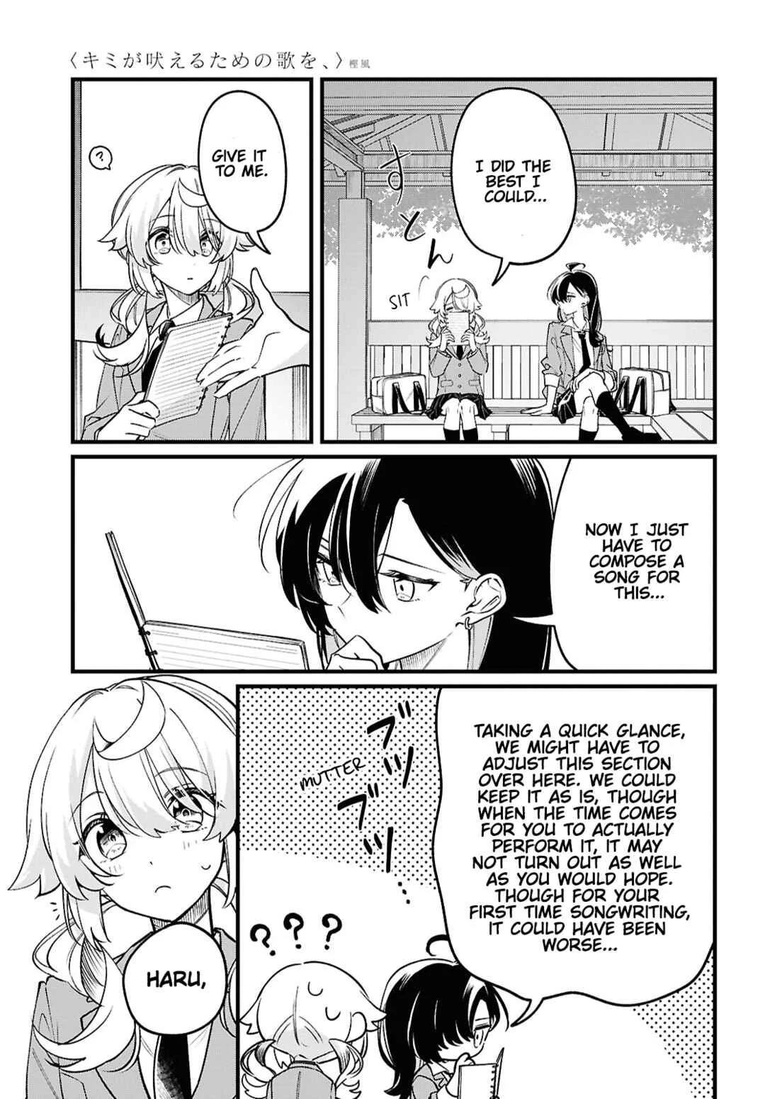 Kimi ga Hoeru Tame no Uta wo, Chapter 4: We're Partners After All - Page 27