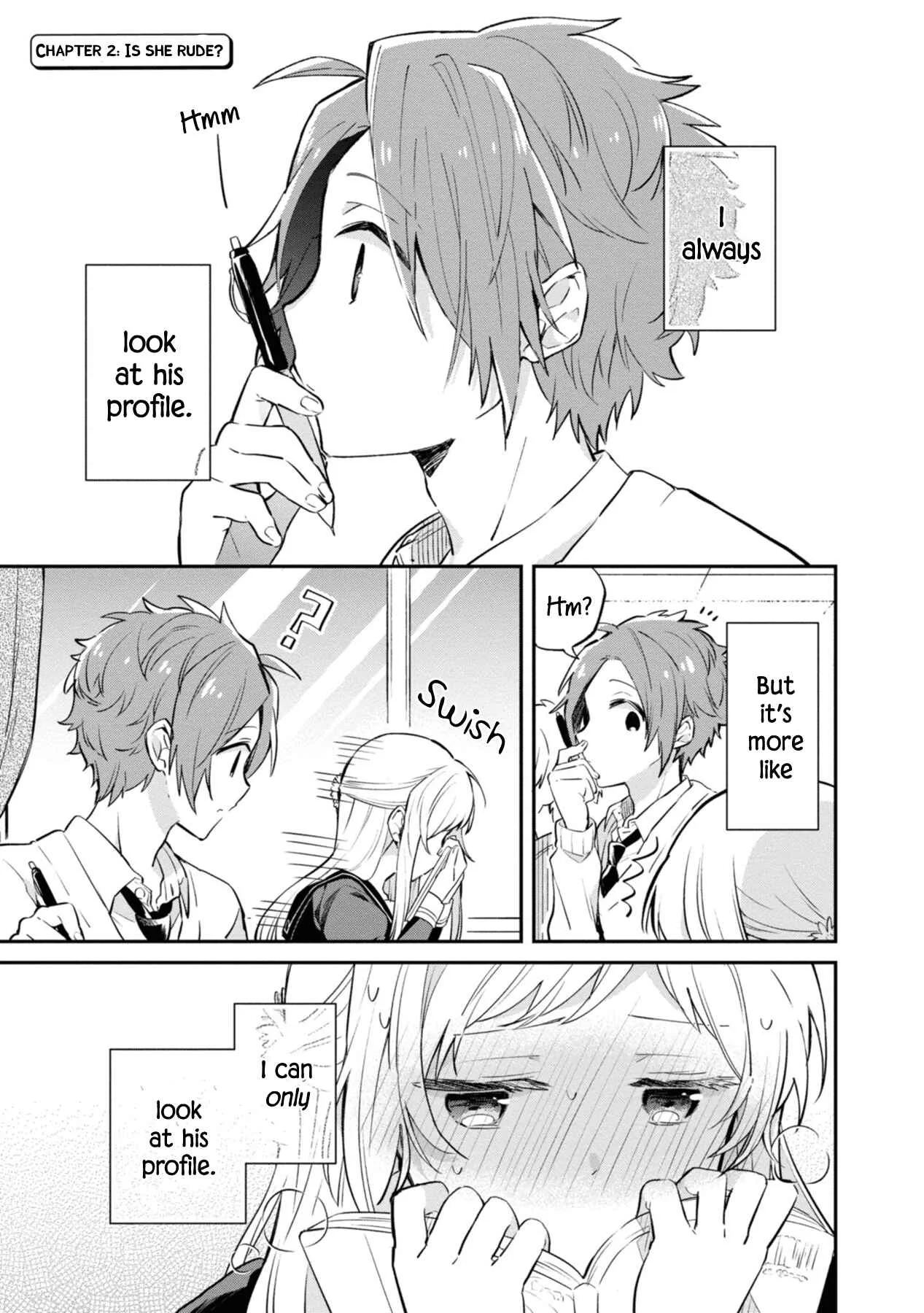Kimi no Yokogao shika Mirenai Chapter 2: Is She Rude? - Page 1