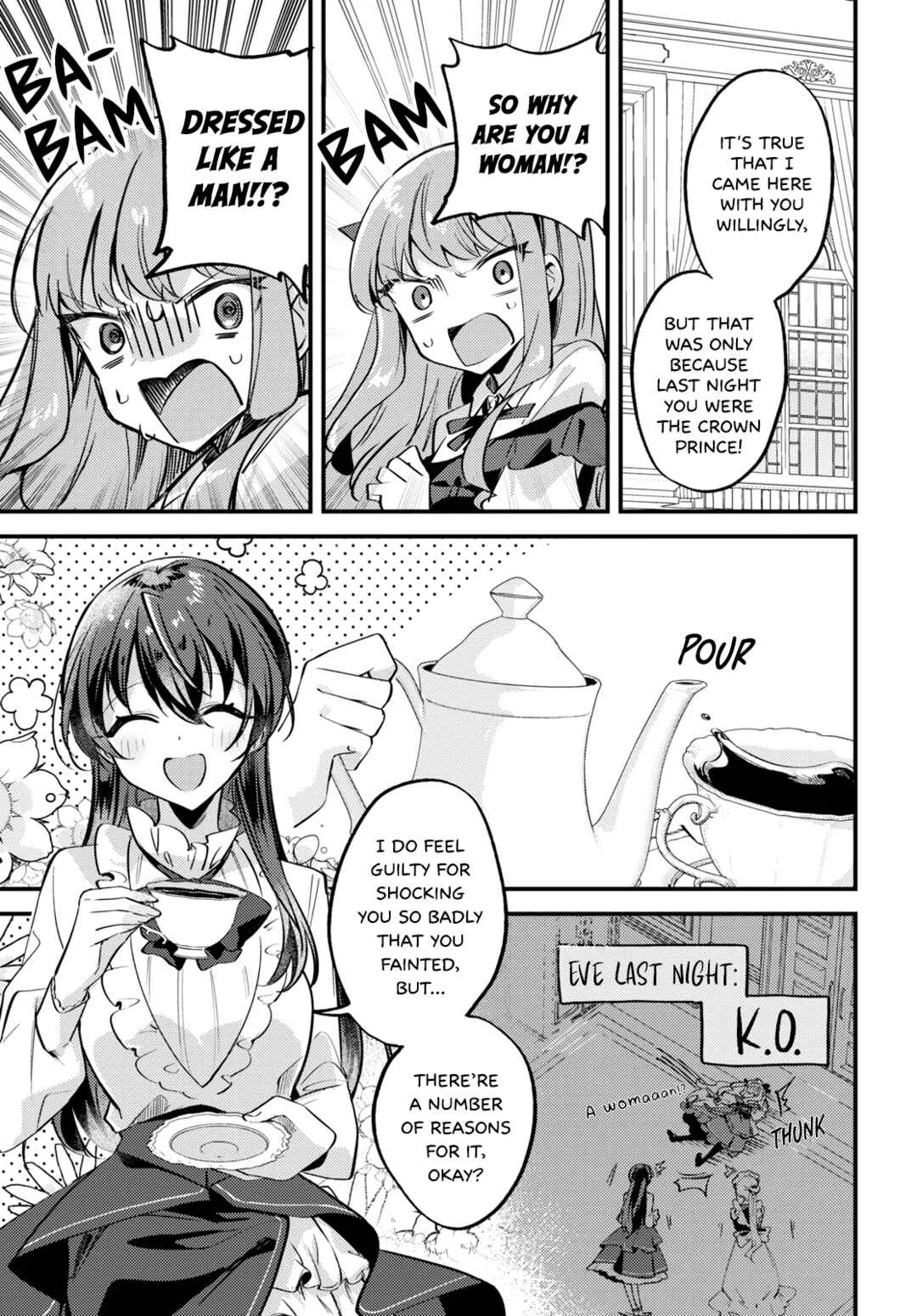 Kiraware Majo Reijou to Dansou Ouji no Kon'yaku Chapter 2: The Cross-Dressing Princess's Secret - Page 3