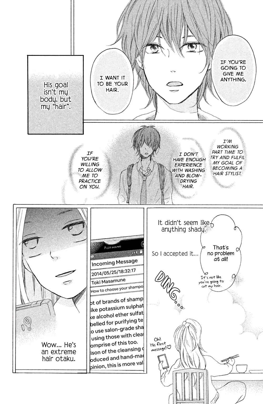 Kissing Until Love Blossoms Chapter 2: Your Radiant Hair - Page 8