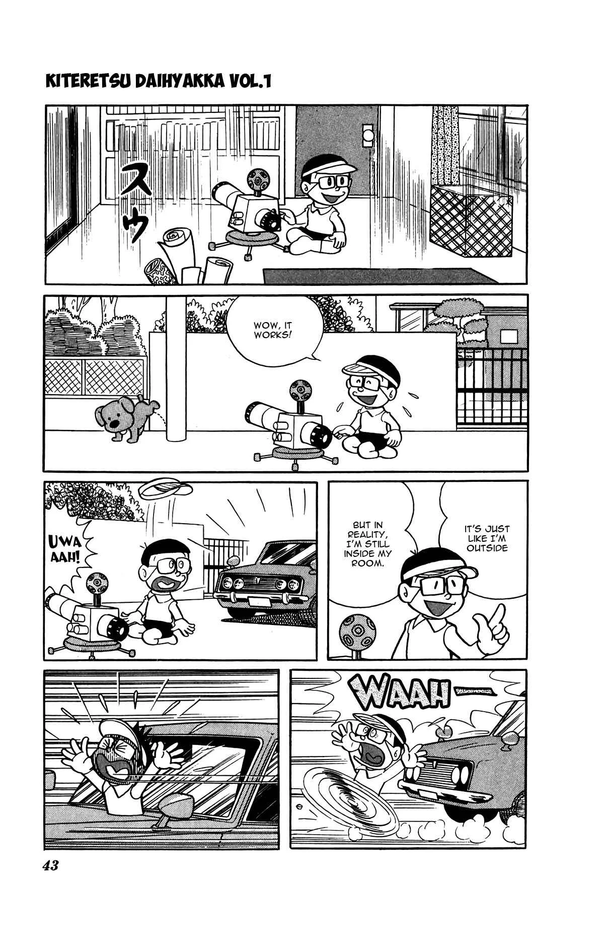 Kiteretsu Daihyakka Chapter 3: Illusion Projector - Page 8