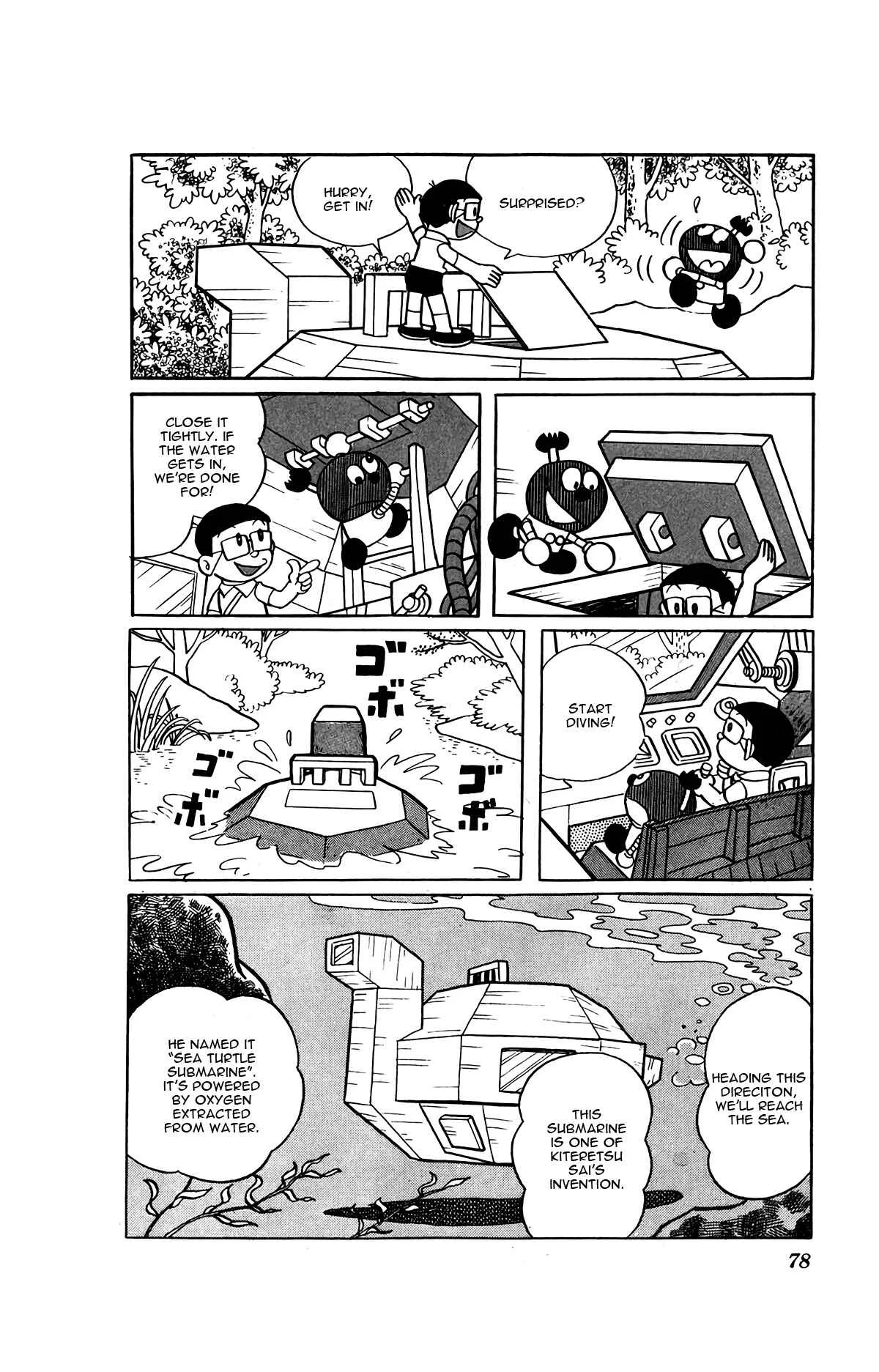 Kiteretsu Daihyakka Chapter 5: Adventure with Sea Turtle Submarine - Page 8