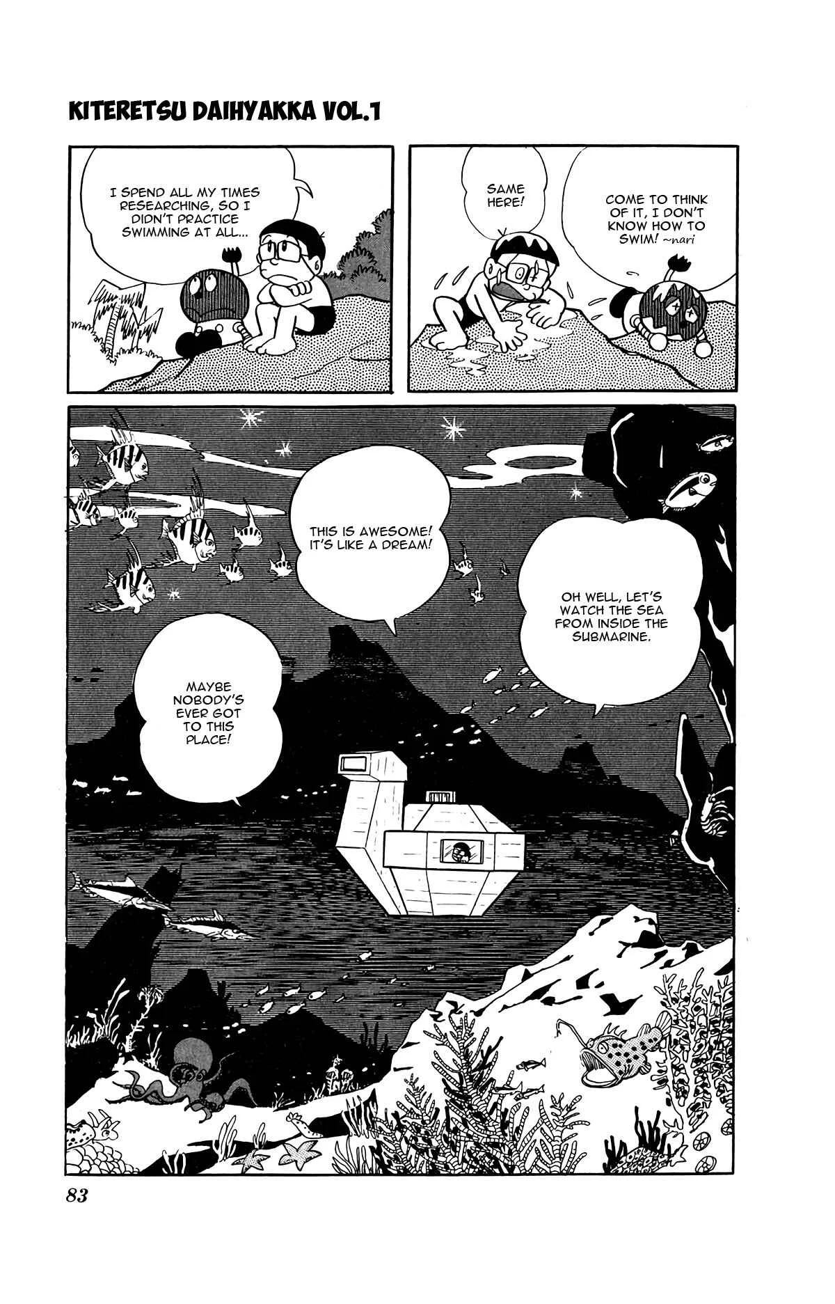 Kiteretsu Daihyakka Chapter 5: Adventure with Sea Turtle Submarine - Page 13