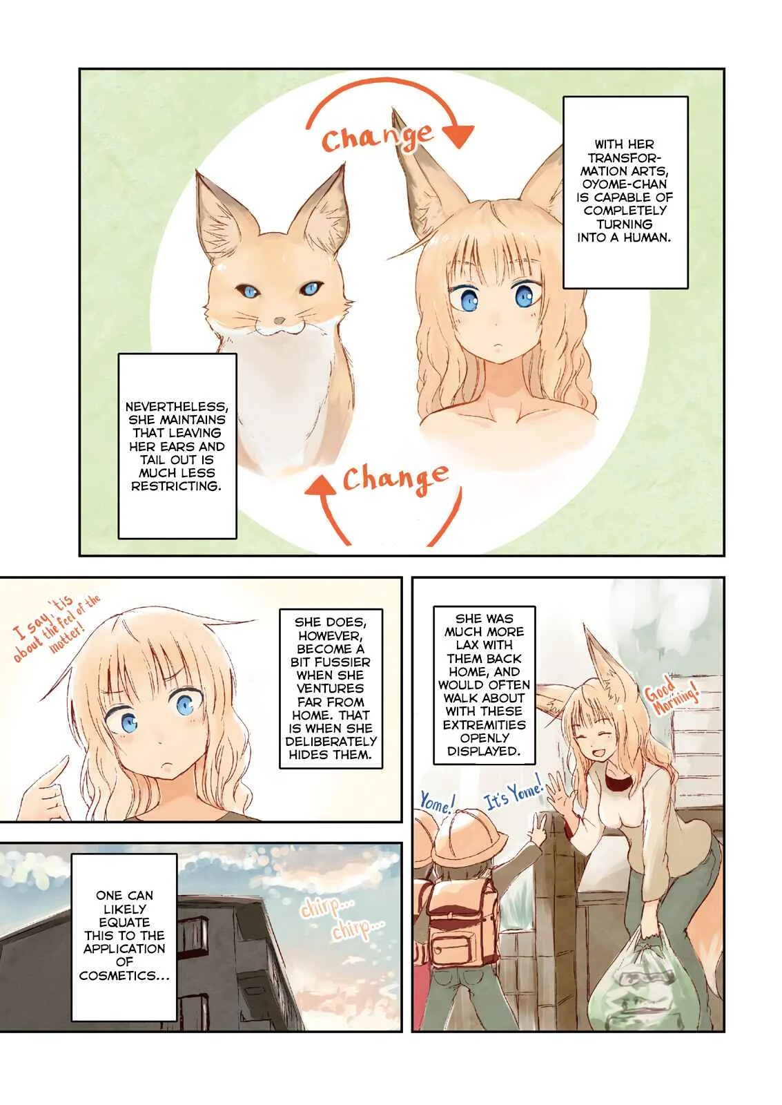 Kitsune no Oyome-chan Chapter 3: When I Called My Kitsune Wife to Work - Page 1