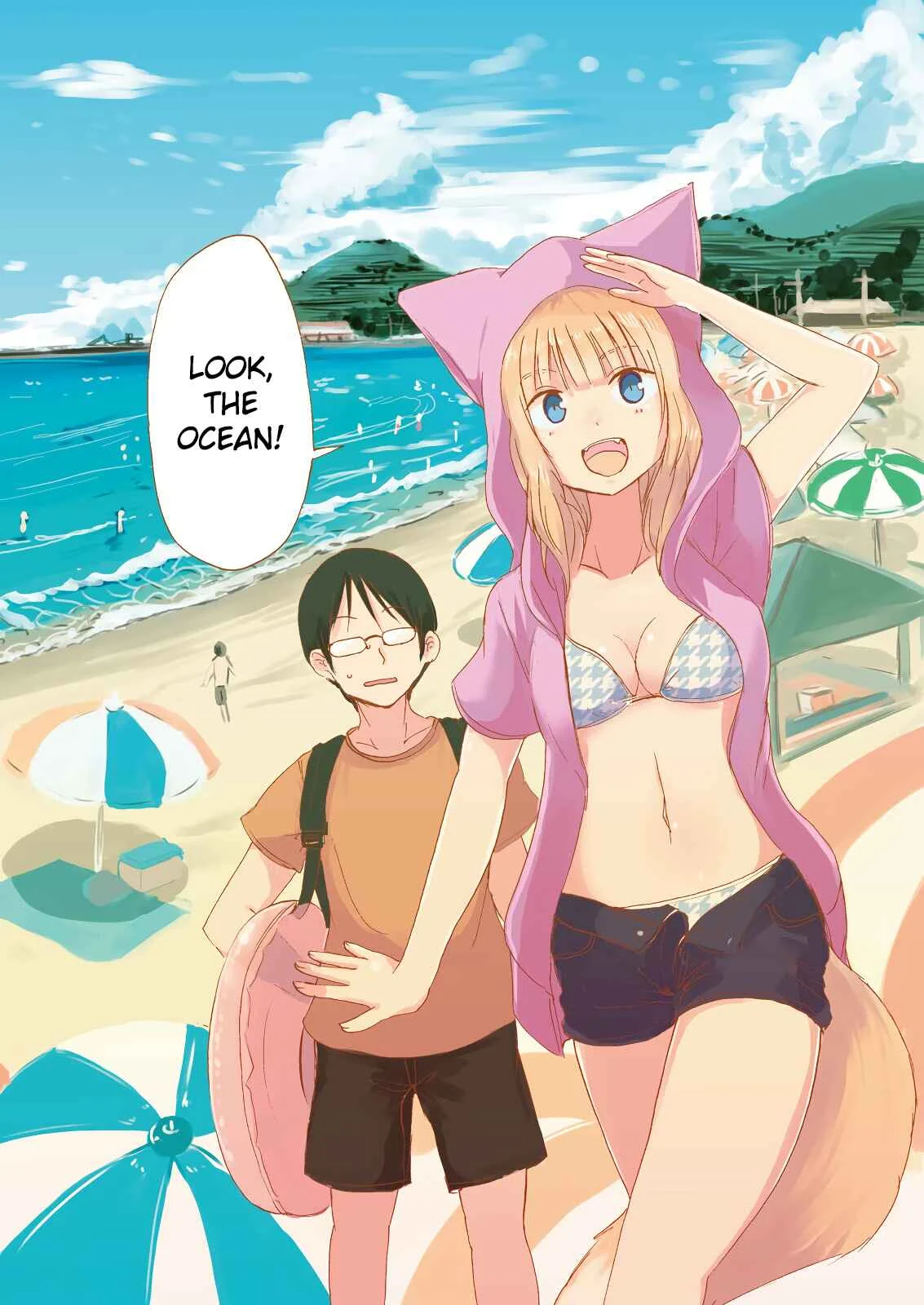 Kitsune no Oyome-chan Chapter 4: When My Kitsune Wife and I Went for a Swim in the Ocean - Page 2