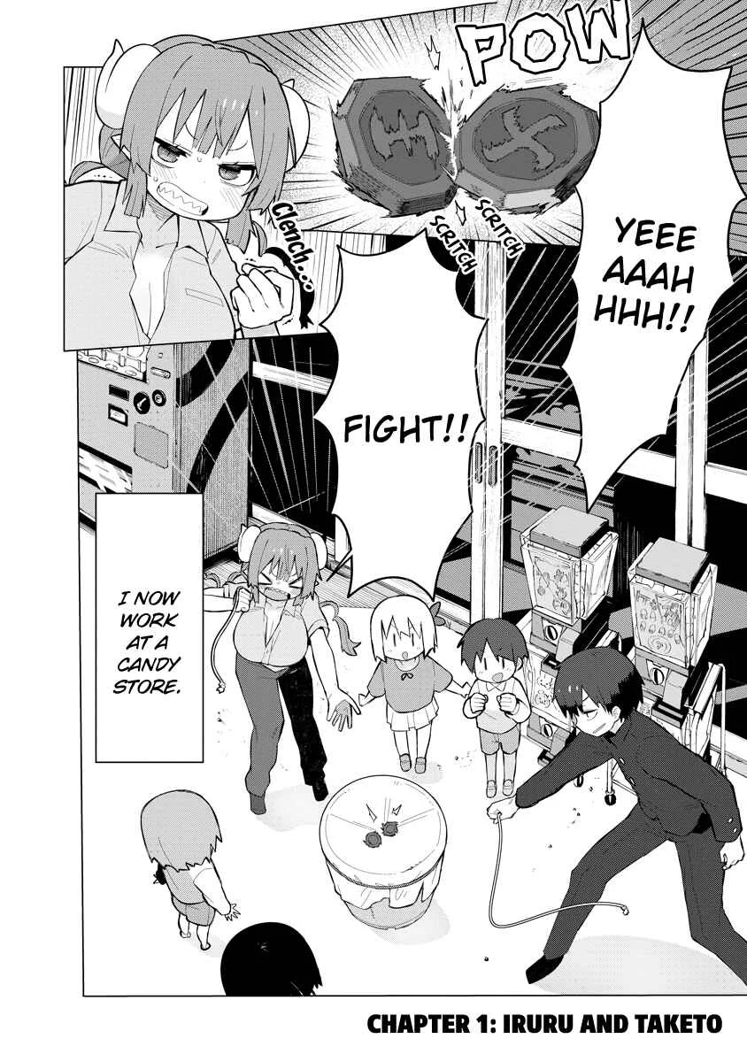 Kobayashi-san Chi no Maid Dragon - Iruru wa Koi toka Wakarimasen! Chapter 1: Iruru and Taketo - Page 2