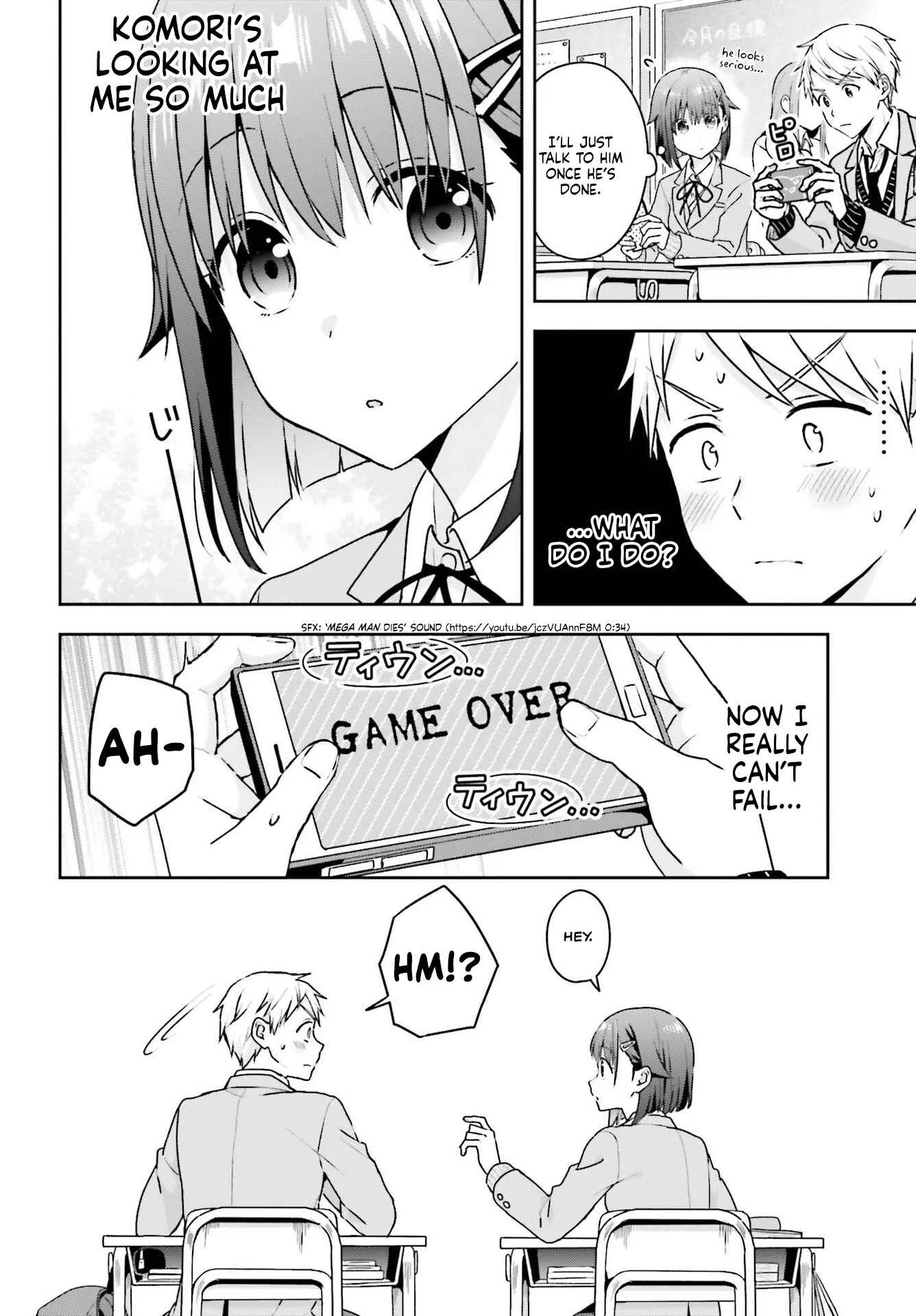 Koe no Chiisai Komori-san to Kusodeka Oogoe no Oobayashi-kun Chapter 4 - Page 3