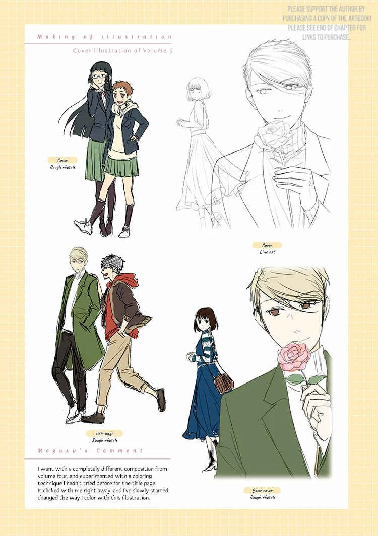 Koi to Yobu ni wa Kimochi Warui Chapter 1: Une Fleur: Artbook - Ch 1-6 - Page 10