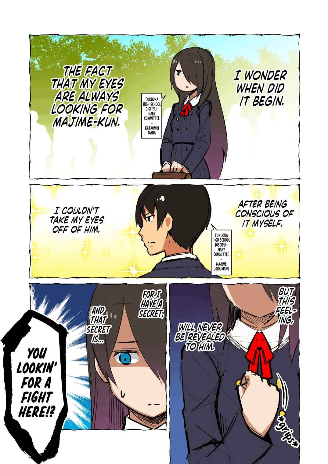 Koigokoro o Kakusetenai Onnanoko to Sore ni Kizukanai Otokonoko no Hanashi Chapter 2 - Page 1