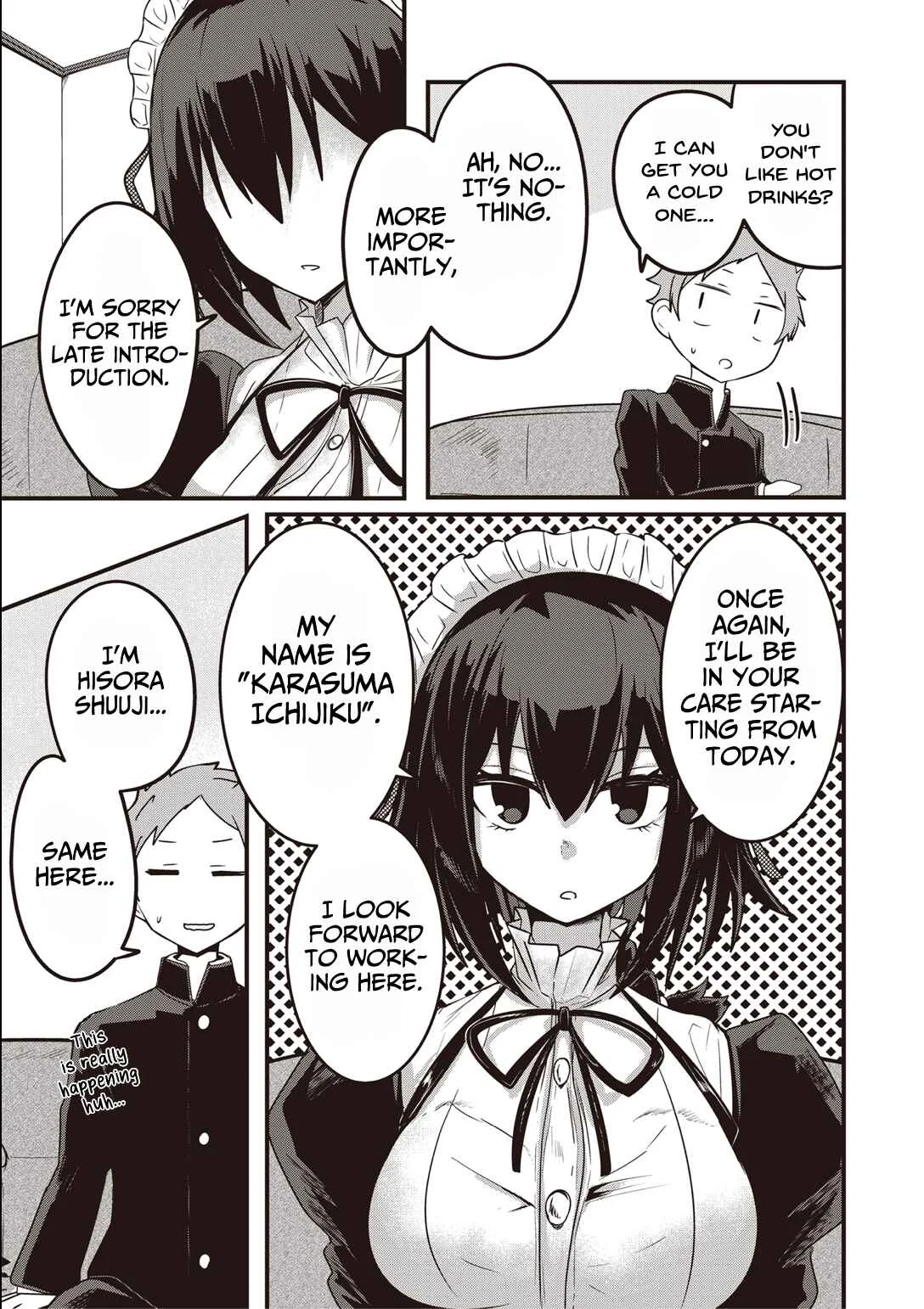 Kokoro no Koe ga Moreyasui Maid-san (Serialization) Chapter 1 - Page 9