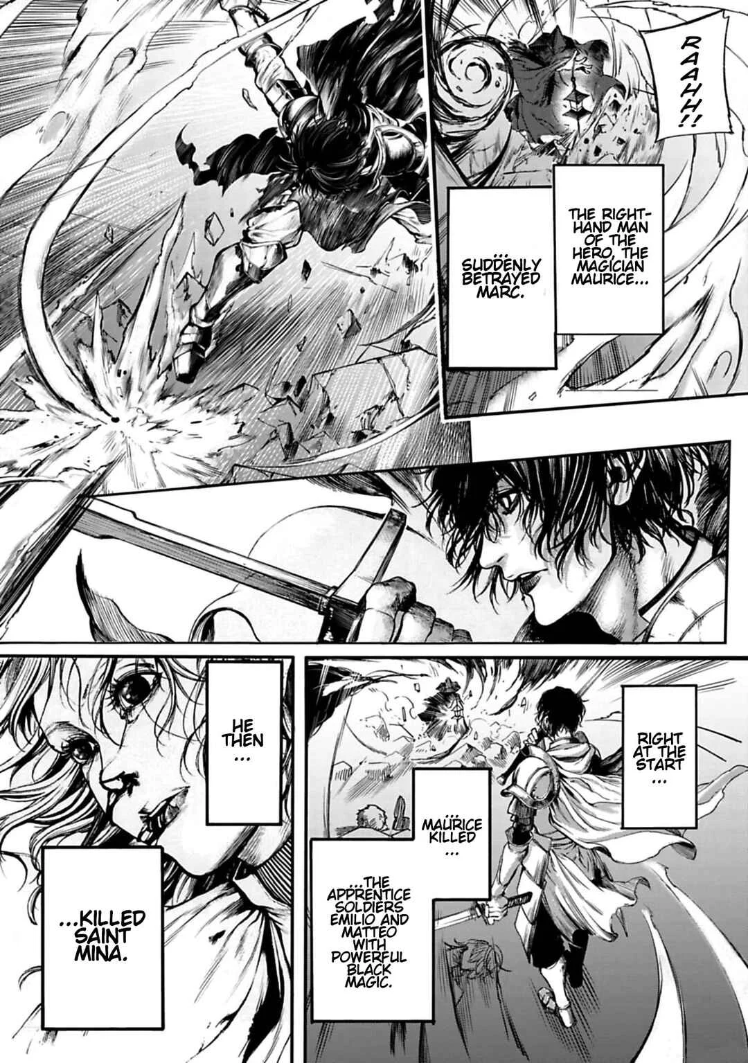 Kokuma Musou - Ochita Seikishi to Fukushuu no Kuro Madoushi Chapter 1: Saint Leon - Page 10