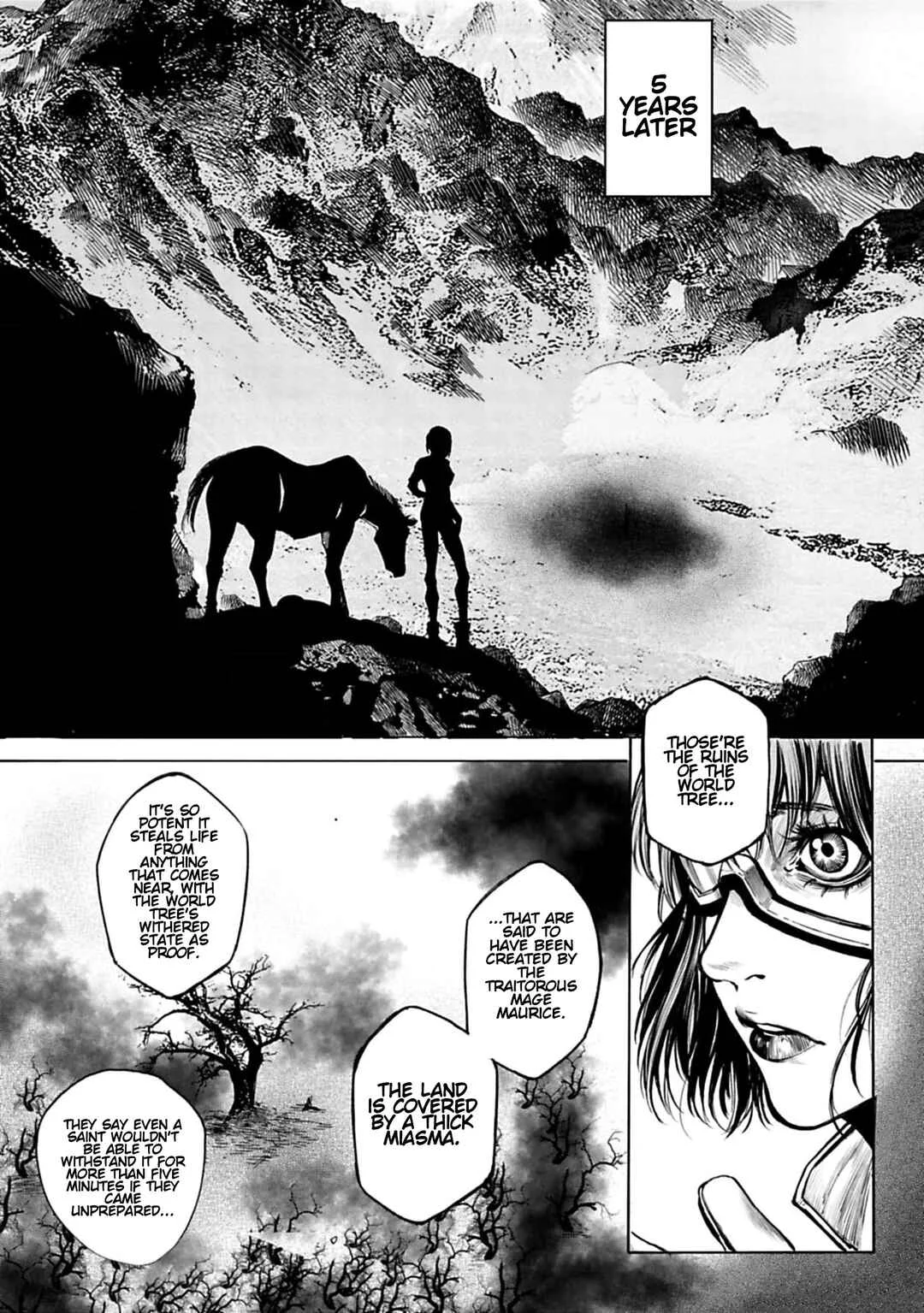 Kokuma Musou - Ochita Seikishi to Fukushuu no Kuro Madoushi Chapter 1: Saint Leon - Page 32
