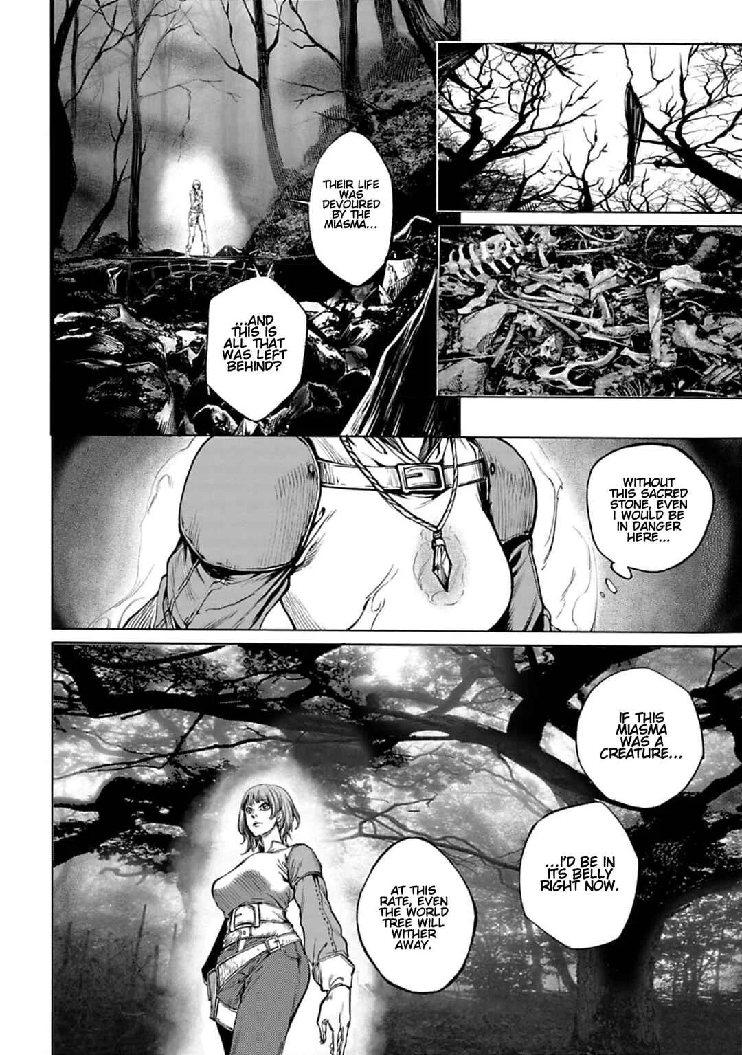 Kokuma Musou - Ochita Seikishi to Fukushuu no Kuro Madoushi Chapter 1: Saint Leon - Page 35