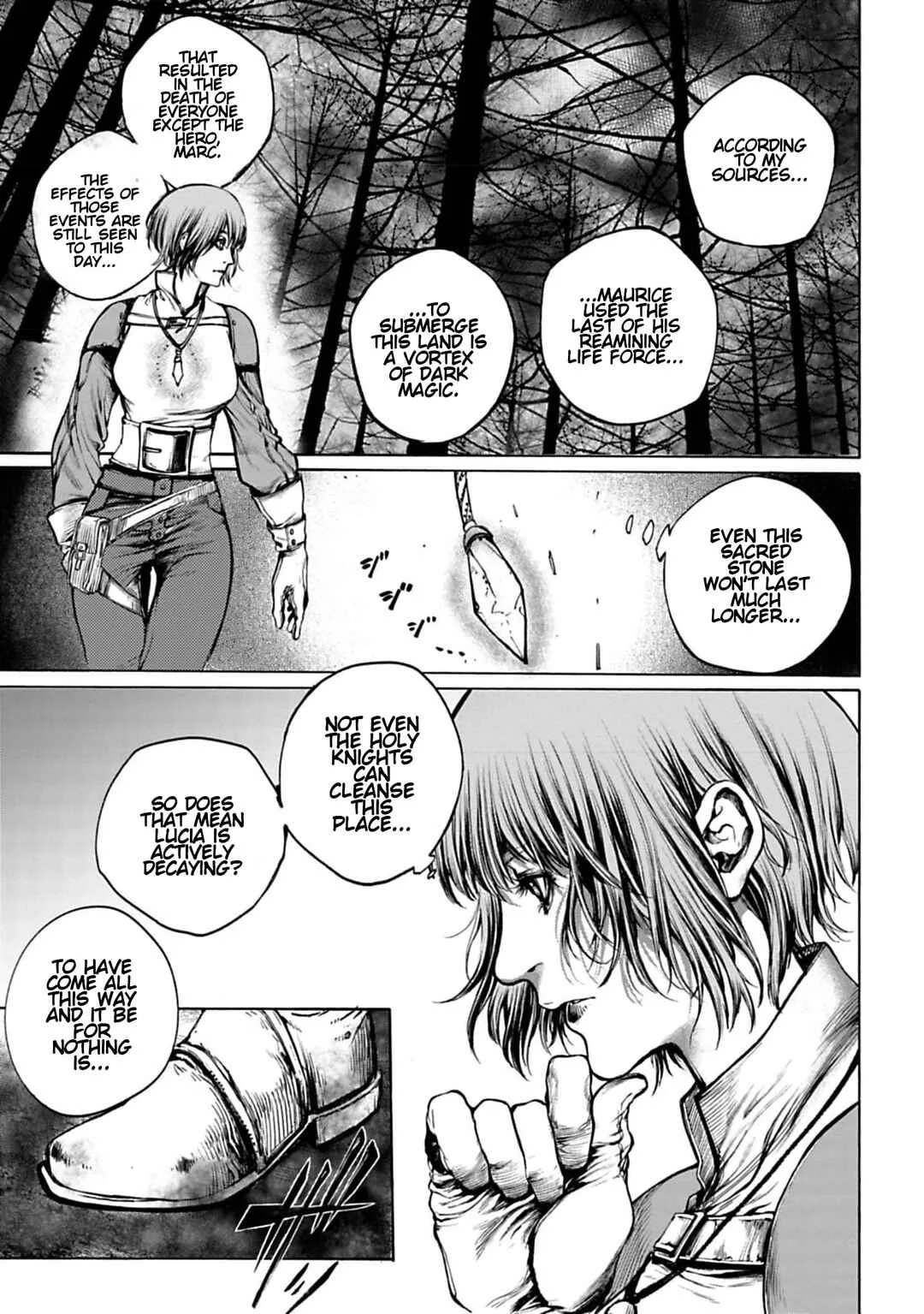 Kokuma Musou - Ochita Seikishi to Fukushuu no Kuro Madoushi Chapter 1: Saint Leon - Page 36