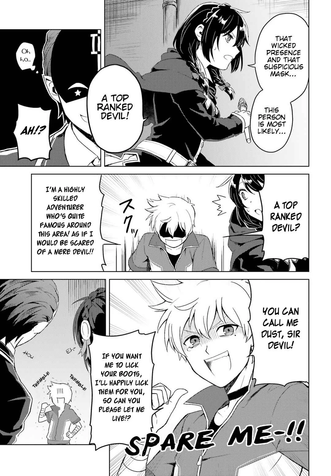 Kono Subarashii Sekai ni Shukufuku wo! Spin-off: Kono Kamen no Akuma ni Soudan wo! Chapter 1: Moi Has Started Helping People - Page 19