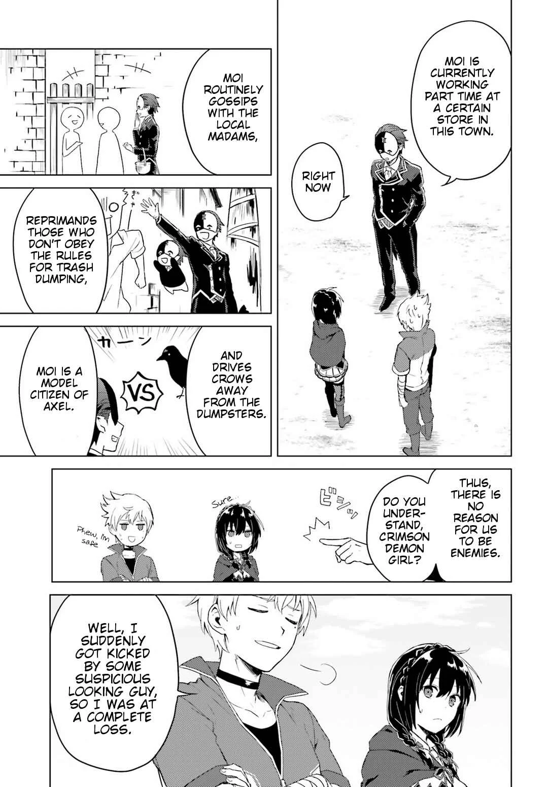 Kono Subarashii Sekai ni Shukufuku wo! Spin-off: Kono Kamen no Akuma ni Soudan wo! Chapter 1: Moi Has Started Helping People - Page 21