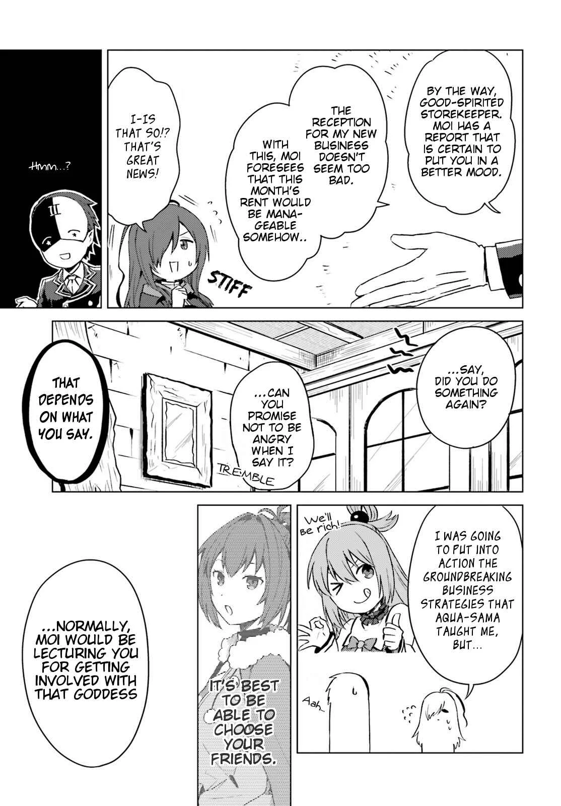 Kono Subarashii Sekai ni Shukufuku wo! Spin-off: Kono Kamen no Akuma ni Soudan wo! Chapter 2: Today at the Consulting Center - Page 23