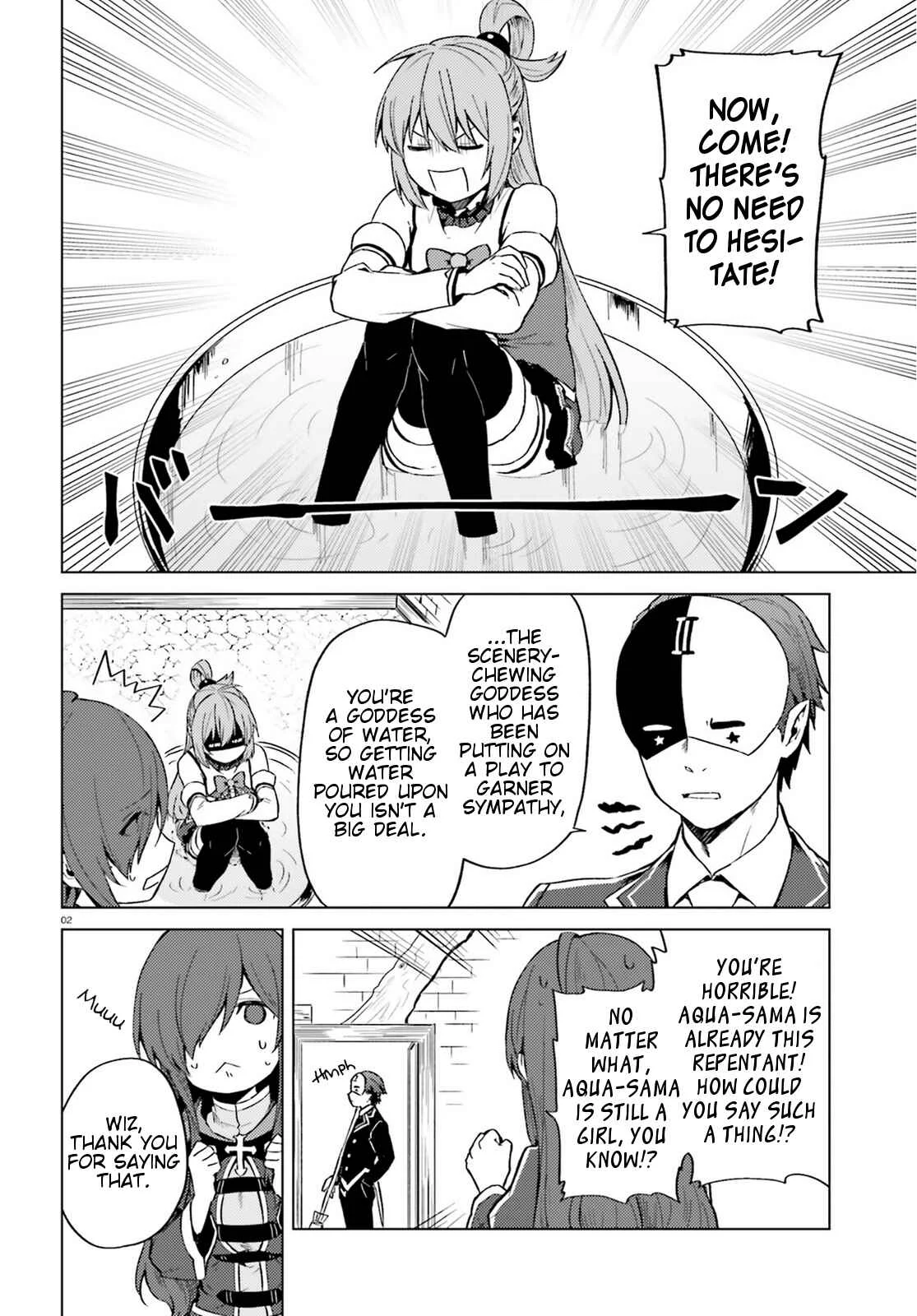 Kono Subarashii Sekai ni Shukufuku wo! Spin-off: Kono Kamen no Akuma ni Soudan wo! Chapter 3: Today as a Follower - Page 2