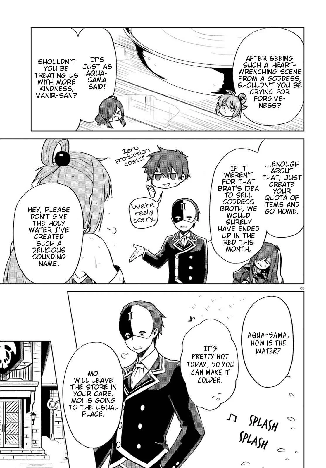 Kono Subarashii Sekai ni Shukufuku wo! Spin-off: Kono Kamen no Akuma ni Soudan wo! Chapter 3: Today as a Follower - Page 5