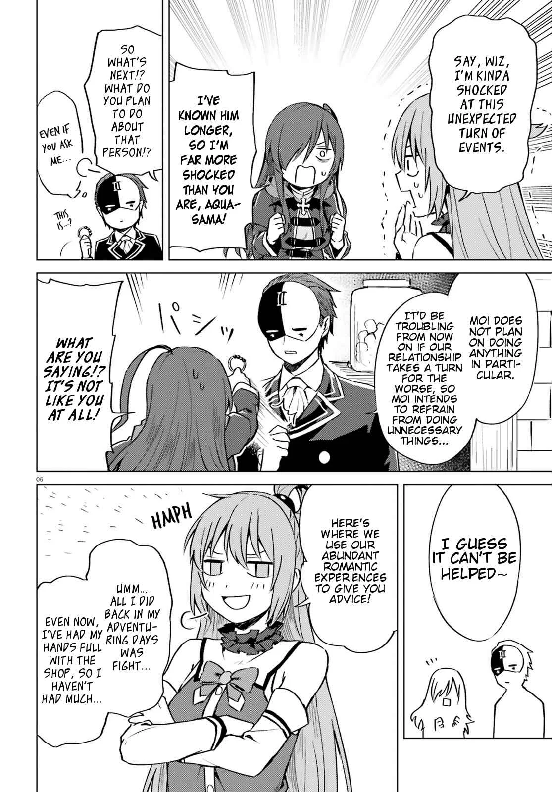Kono Subarashii Sekai ni Shukufuku wo! Spin-off: Kono Kamen no Akuma ni Soudan wo! Chapter 5: Today as a Consultant - Page 6