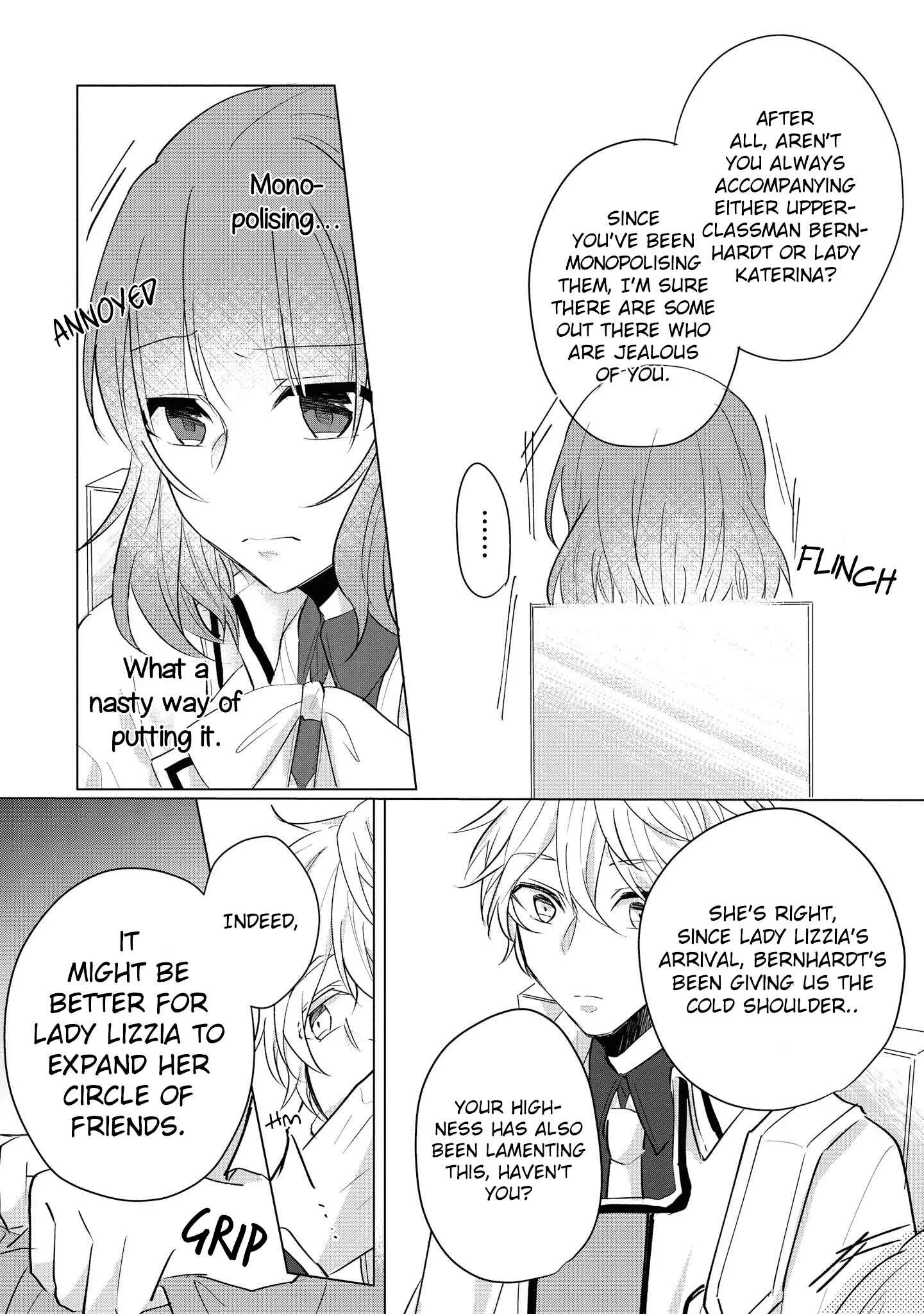 Konyakusha ga Akuyaku de Komattemasu Chapter 4: School Part 1 - Page 21