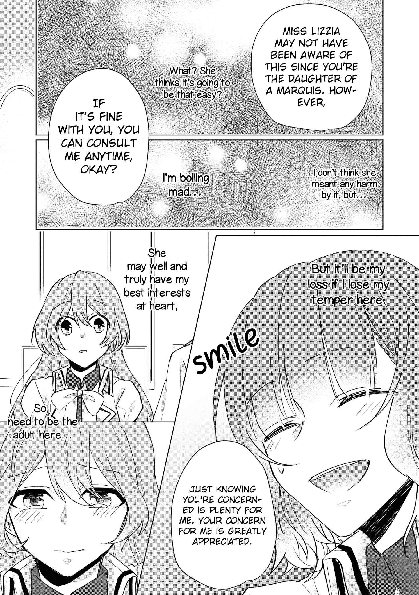 Konyakusha ga Akuyaku de Komattemasu Chapter 4: School Part 1 - Page 23