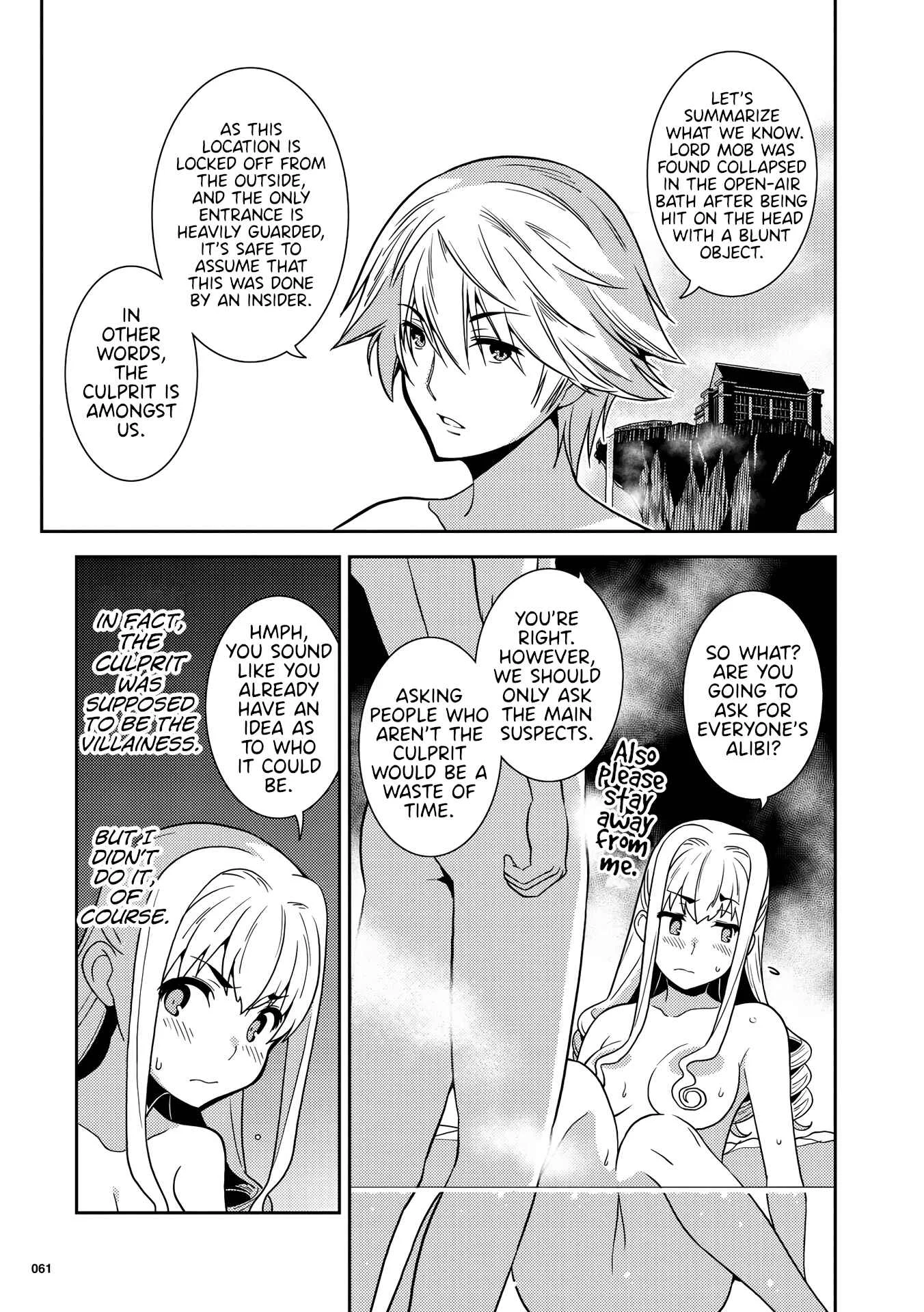 Kotonaru Sekai no Shoujotachi Chapter 3: The Legendary Villainess Hot Spring Murder Case! - Page 7