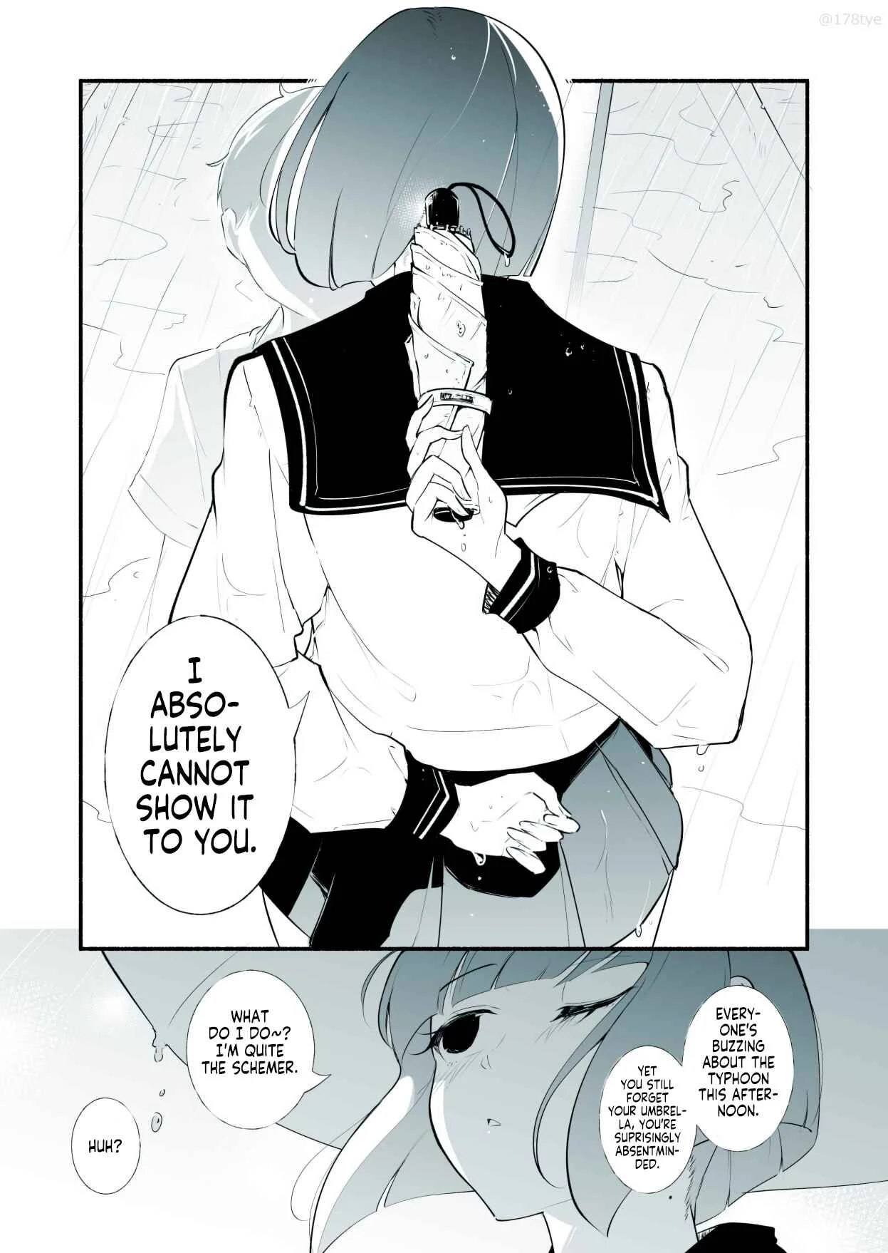 Koushinchou no Kouhai ♀ to Teishinchou no Senpai ♂ ga Ren'ai ni Hatten Suru made Chapter 4: Sharing an Umbrella & the Secret - Page 4