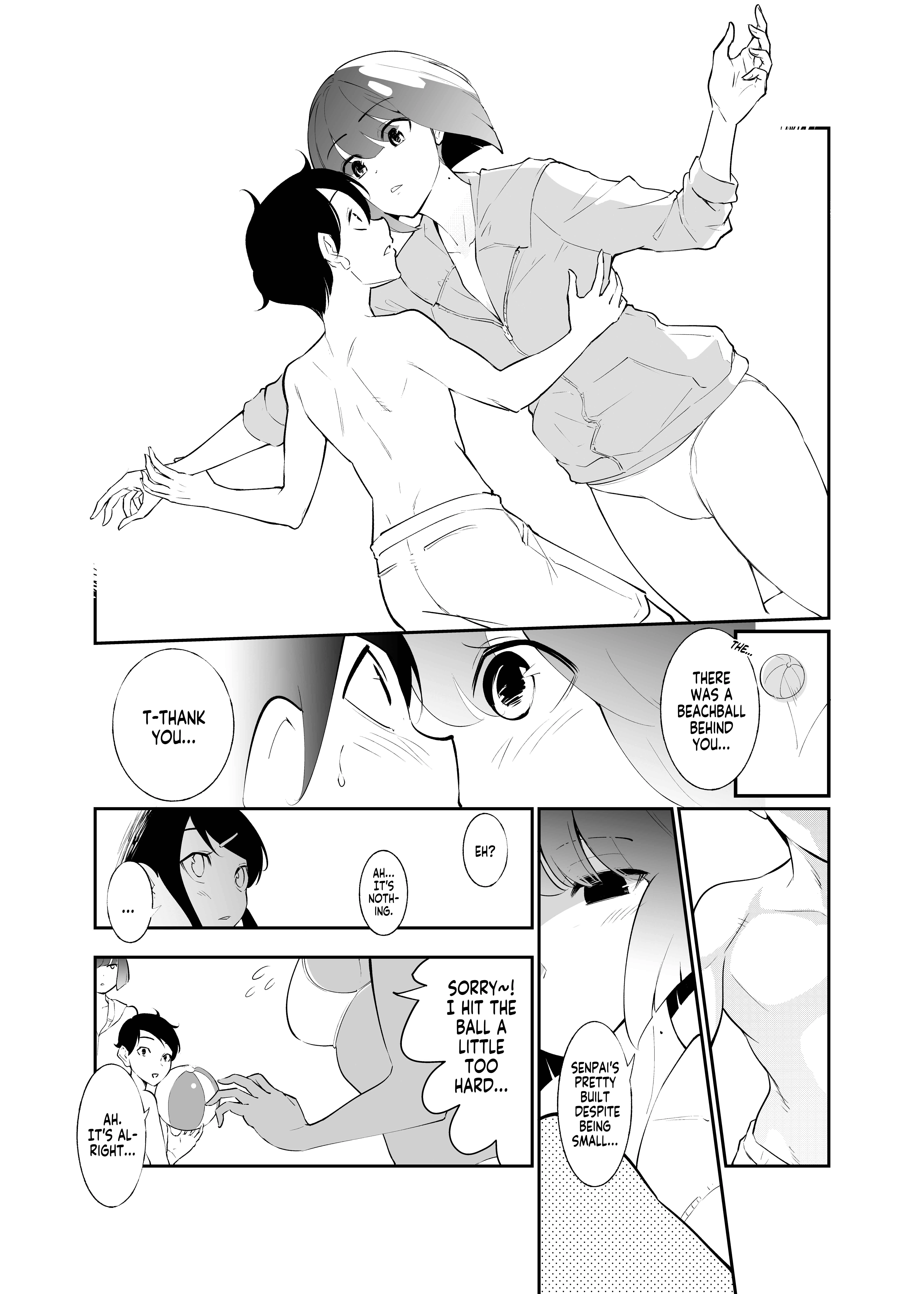 Koushinchou no Kouhai ♀ to Teishinchou no Senpai ♂ ga Ren'ai ni Hatten Suru made Chapter 5: Kouhai, Pool & Younger Sister - Page 3