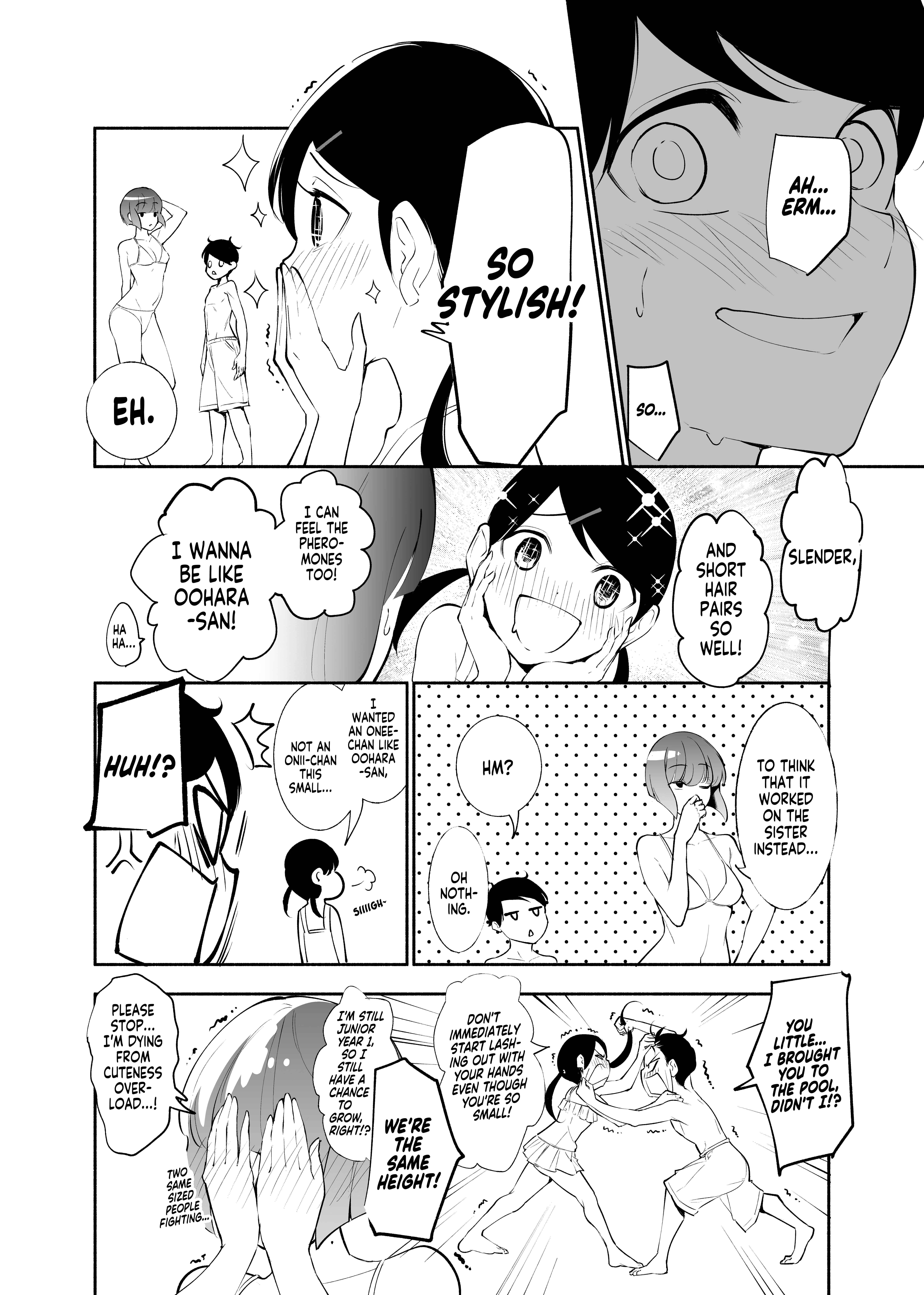 Koushinchou no Kouhai ♀ to Teishinchou no Senpai ♂ ga Ren'ai ni Hatten Suru made Chapter 5: Kouhai, Pool & Younger Sister - Page 6