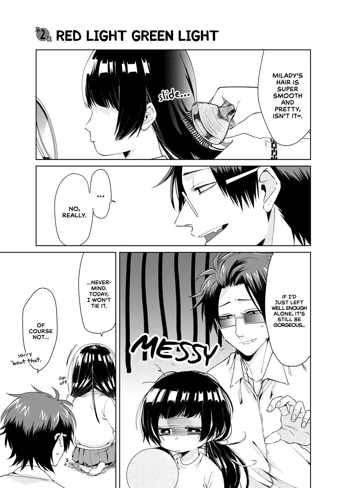 Kumichou Musume to Sewa-gakari Chapter 2: Red Light Green Light - Page 1