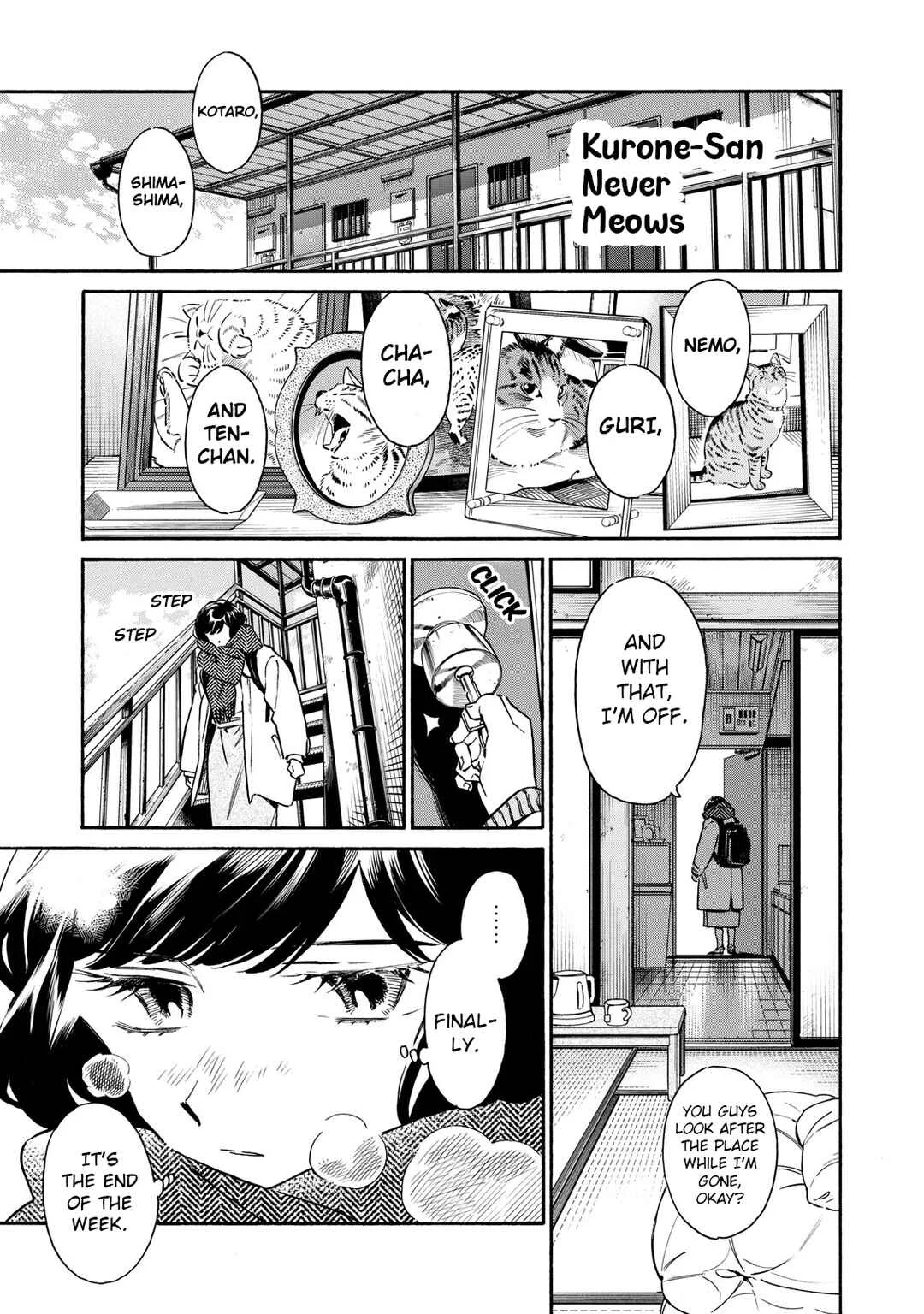 Kurone-san wa Nyaa to Nakanai Chapter 4: A Place Where I Belong - Page 1