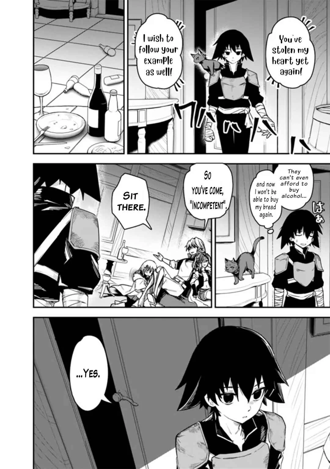 Kuroneko no Kenshi: Black na Party o Yametara S-kyuu Boukensha ni Scout Saremashita. Imasara "Modotte kite" to Iwaretemo "Mousoi" desu Chapter 1 - Page 12