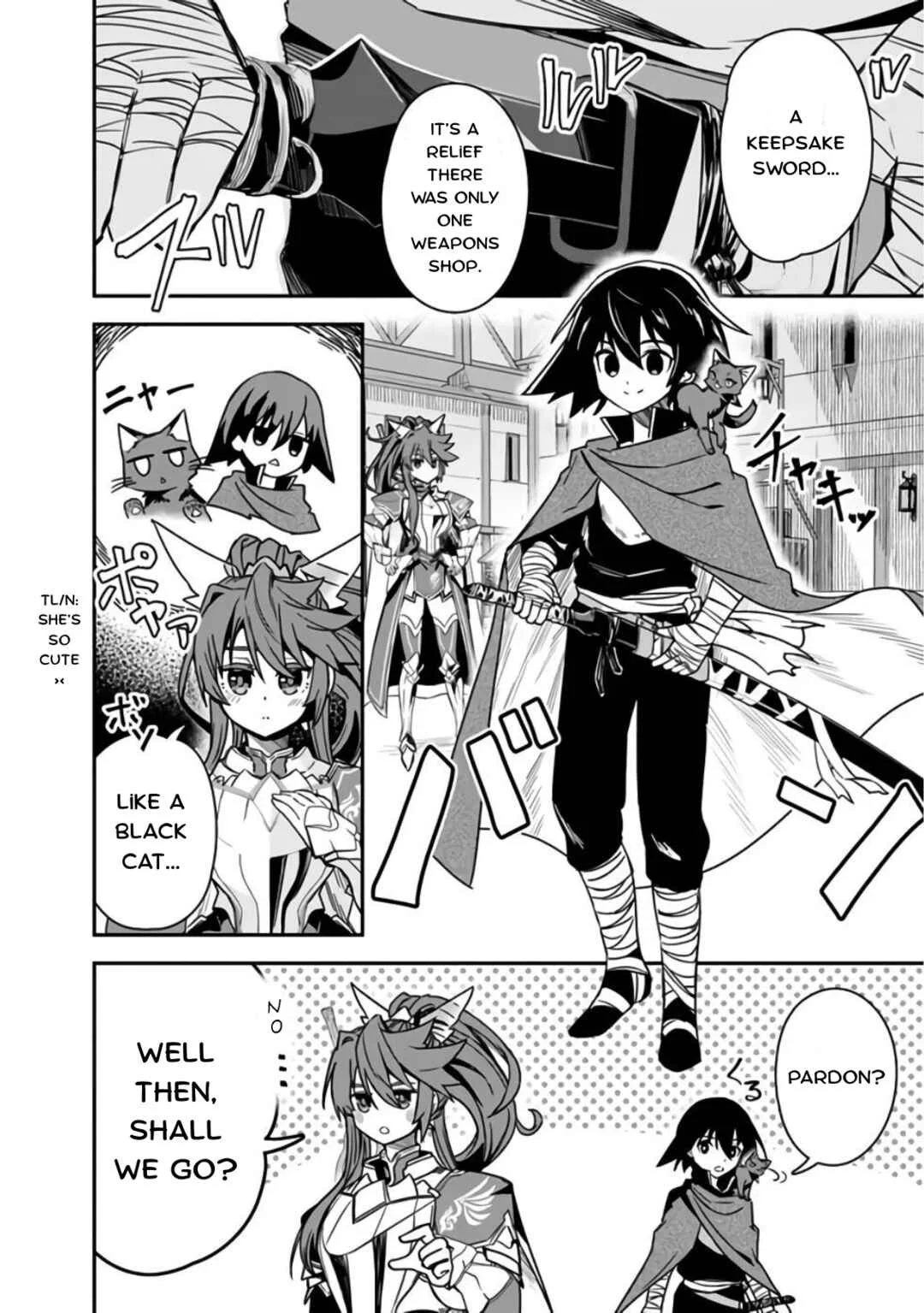 Kuroneko no Kenshi: Black na Party o Yametara S-kyuu Boukensha ni Scout Saremashita. Imasara "Modotte kite" to Iwaretemo "Mousoi" desu Chapter 4 - Page 2