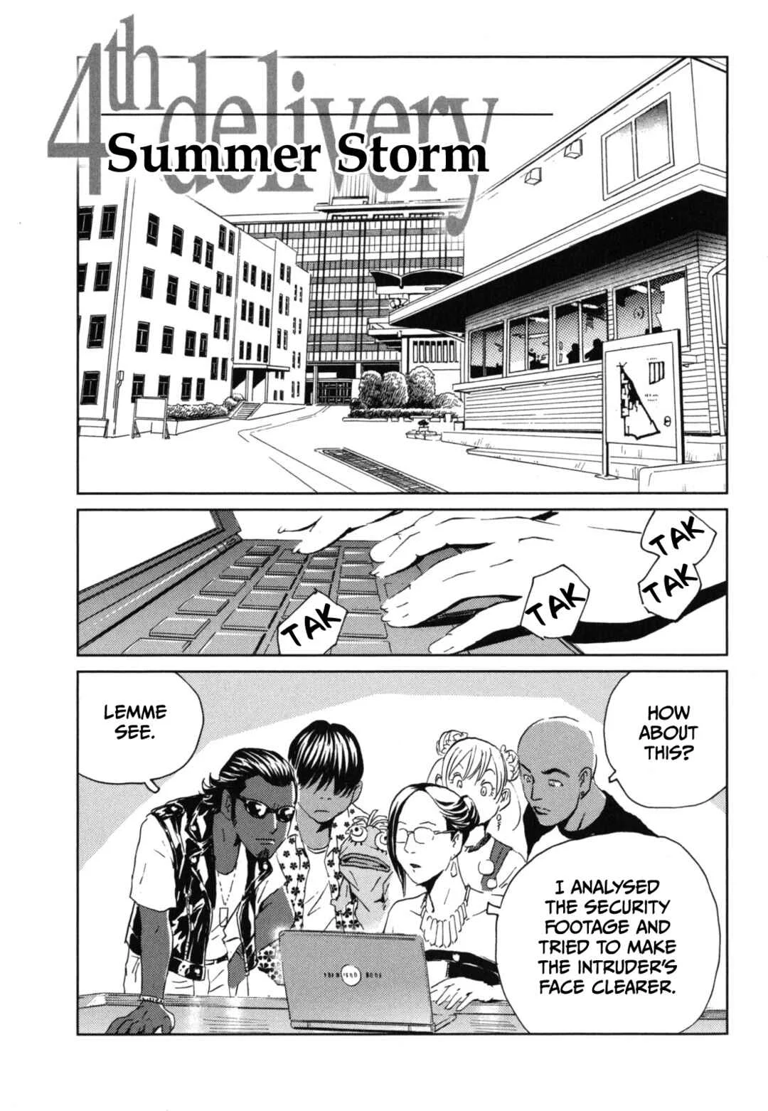 Kurosagi Shitai Takuhaibin Chapter 4: Summer Storm - Page 1
