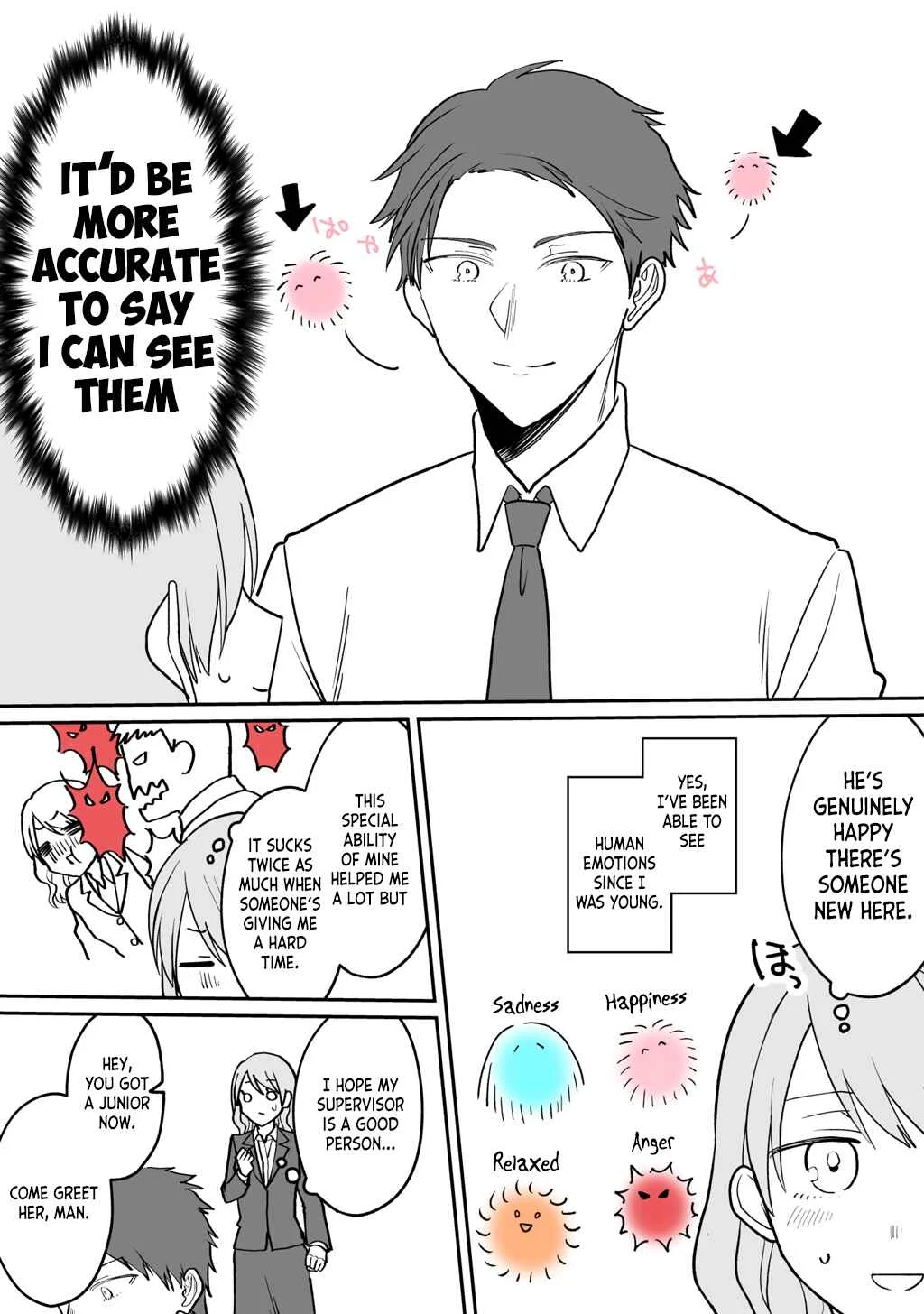 Kuuki ga "Yomeru" Shinnyuu Shain to Buaisou na Senpai (Web Comic) Chapter 1 - Page 3