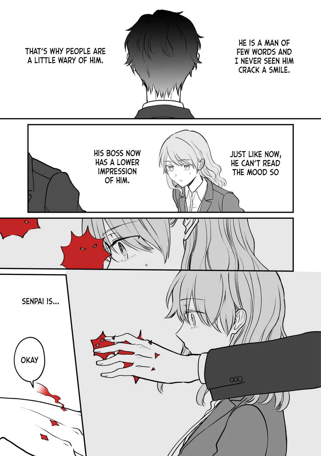 Kuuki ga "Yomeru" Shinnyuu Shain to Buaisou na Senpai (Web Comic) Chapter 3 - Page 5