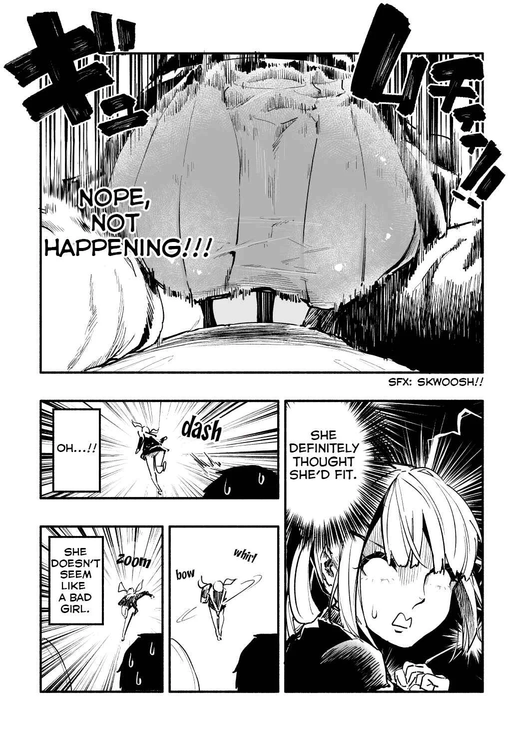 Kyojiri no Nirugame-chan to Usami-kun Chapter 1: A Story of a Girl With a Huge Ass Failing to Sit Down - Page 3