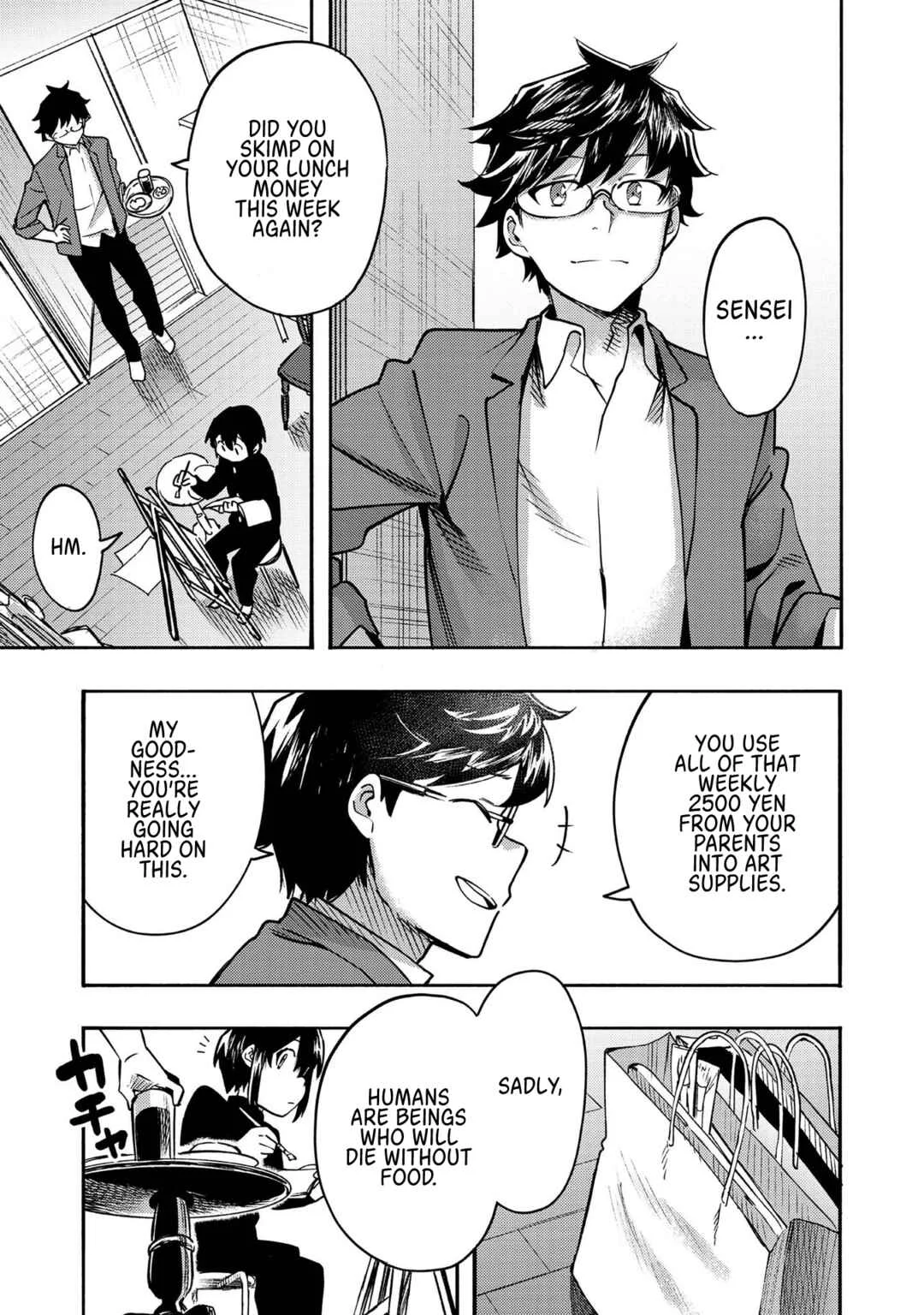 Kyou mo E ni Kaita Mochi ga Umai Chapter 1: The Mochi I Drew Has Become a Mochi - Page 5