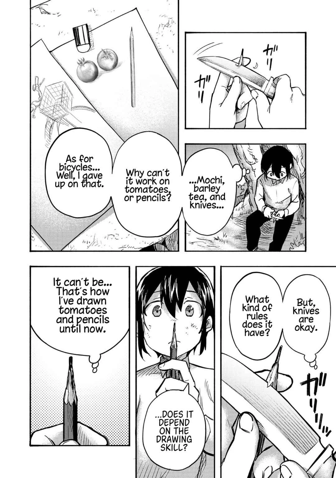 Kyou mo E ni Kaita Mochi ga Umai Chapter 1: The Mochi I Drew Has Become a Mochi - Page 36