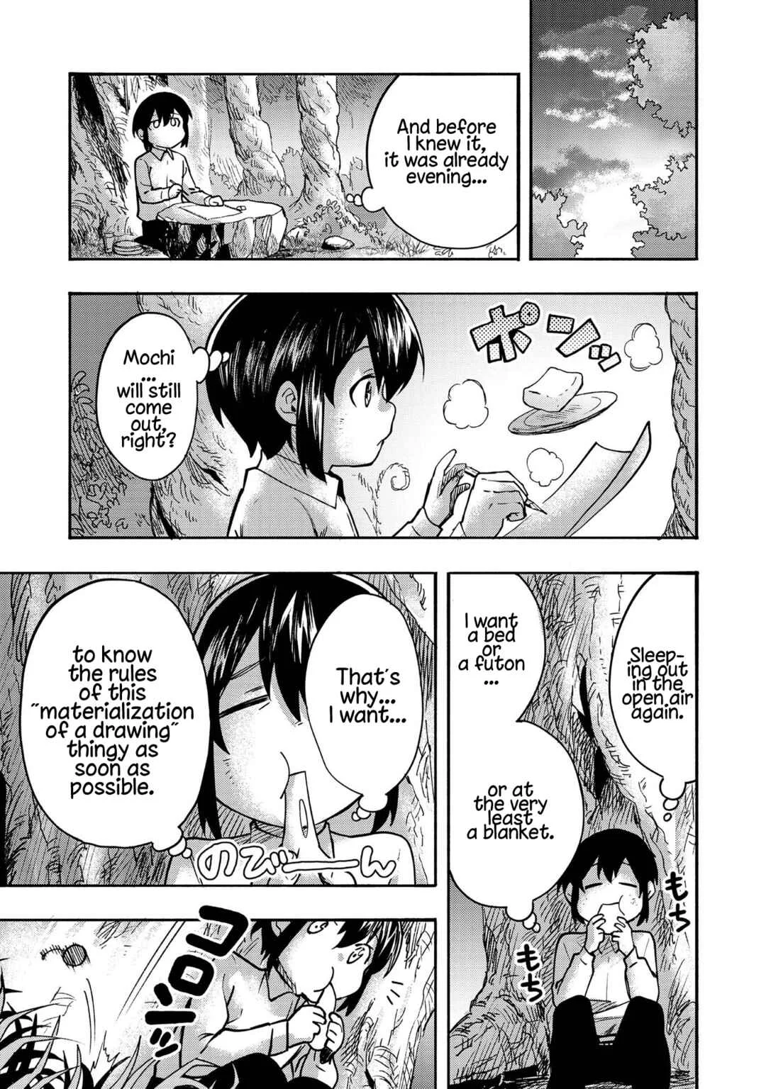 Kyou mo E ni Kaita Mochi ga Umai Chapter 1: The Mochi I Drew Has Become a Mochi - Page 37