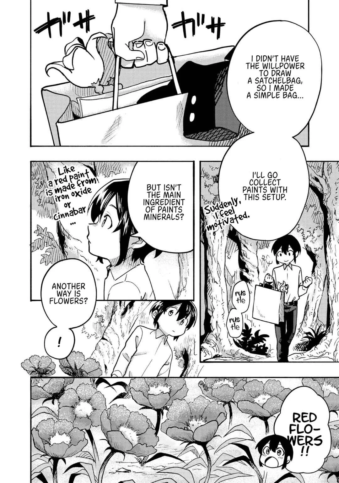 Kyou mo E ni Kaita Mochi ga Umai Chapter 2: Looking for Paints - Page 4