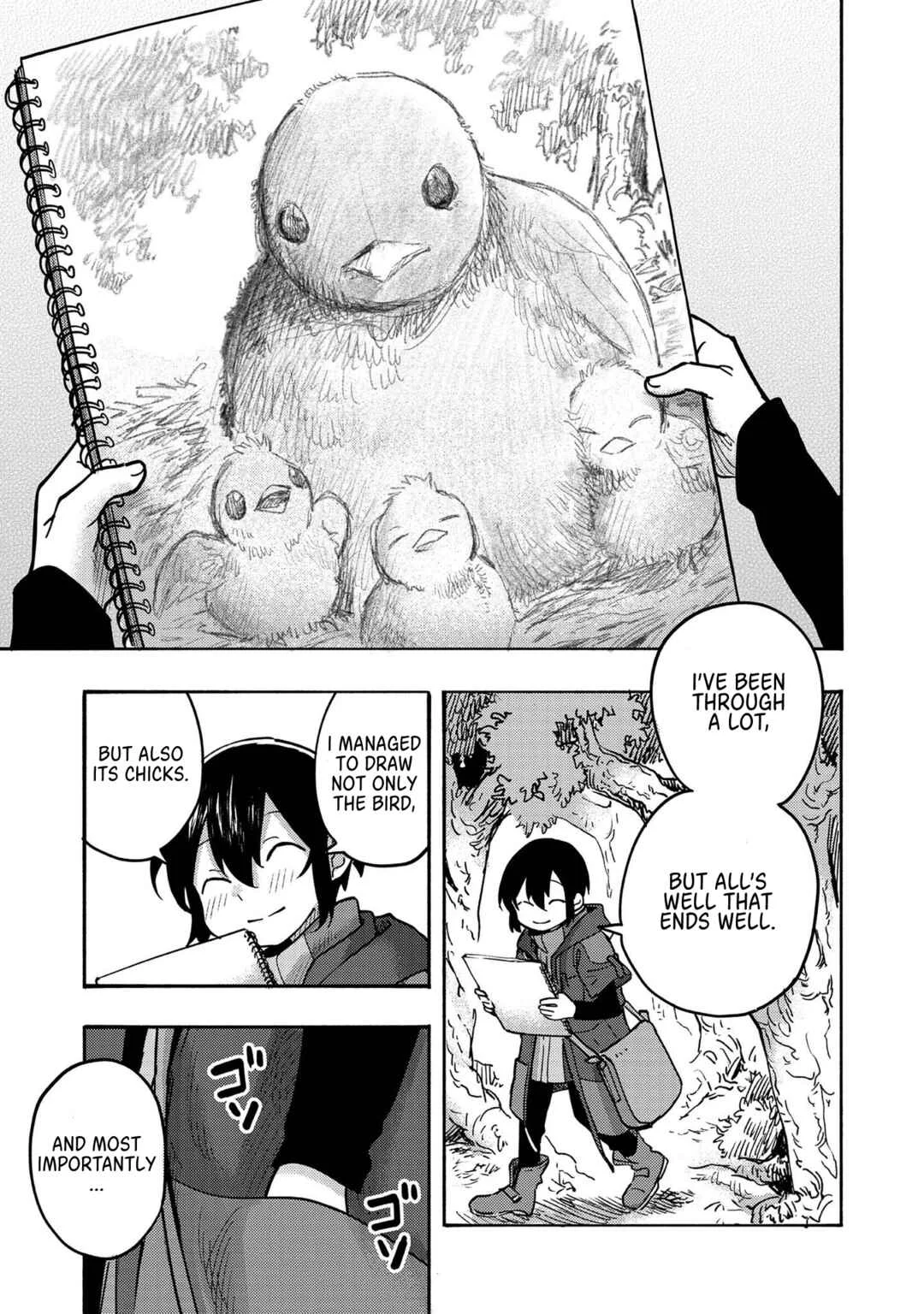 Kyou mo E ni Kaita Mochi ga Umai Chapter 3: Hugging the Sky Blue - Page 36