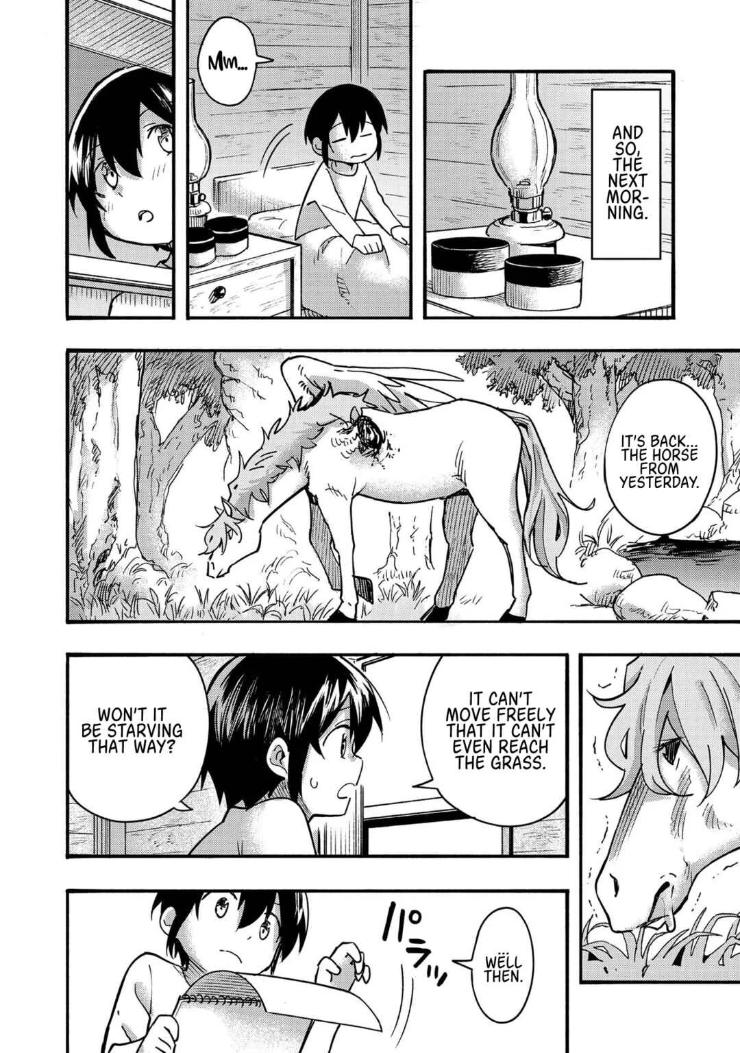 Kyou mo E ni Kaita Mochi ga Umai Chapter 4: Strange Horses Visited My Home - Page 18