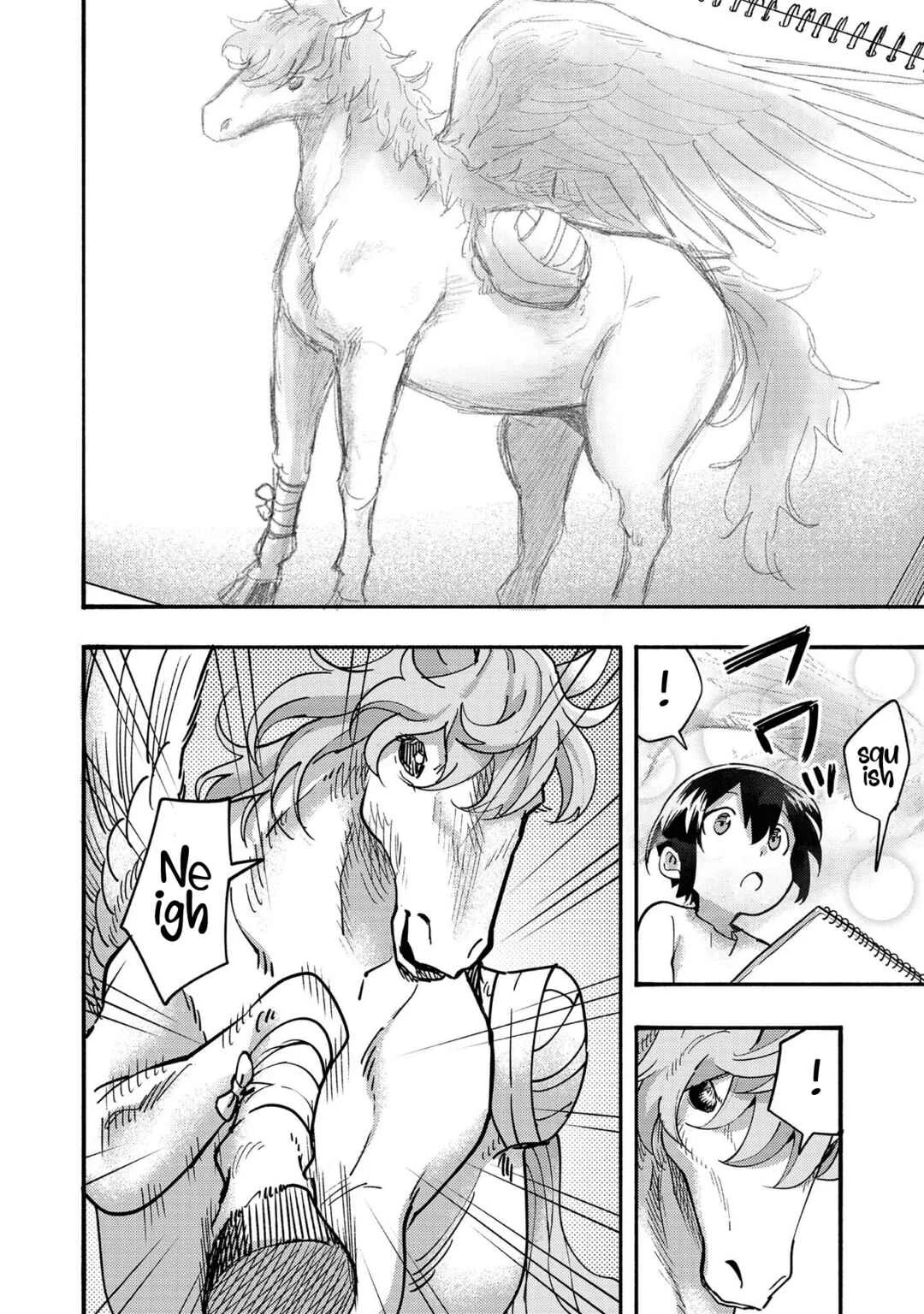 Kyou mo E ni Kaita Mochi ga Umai Chapter 4: Strange Horses Visited My Home - Page 22