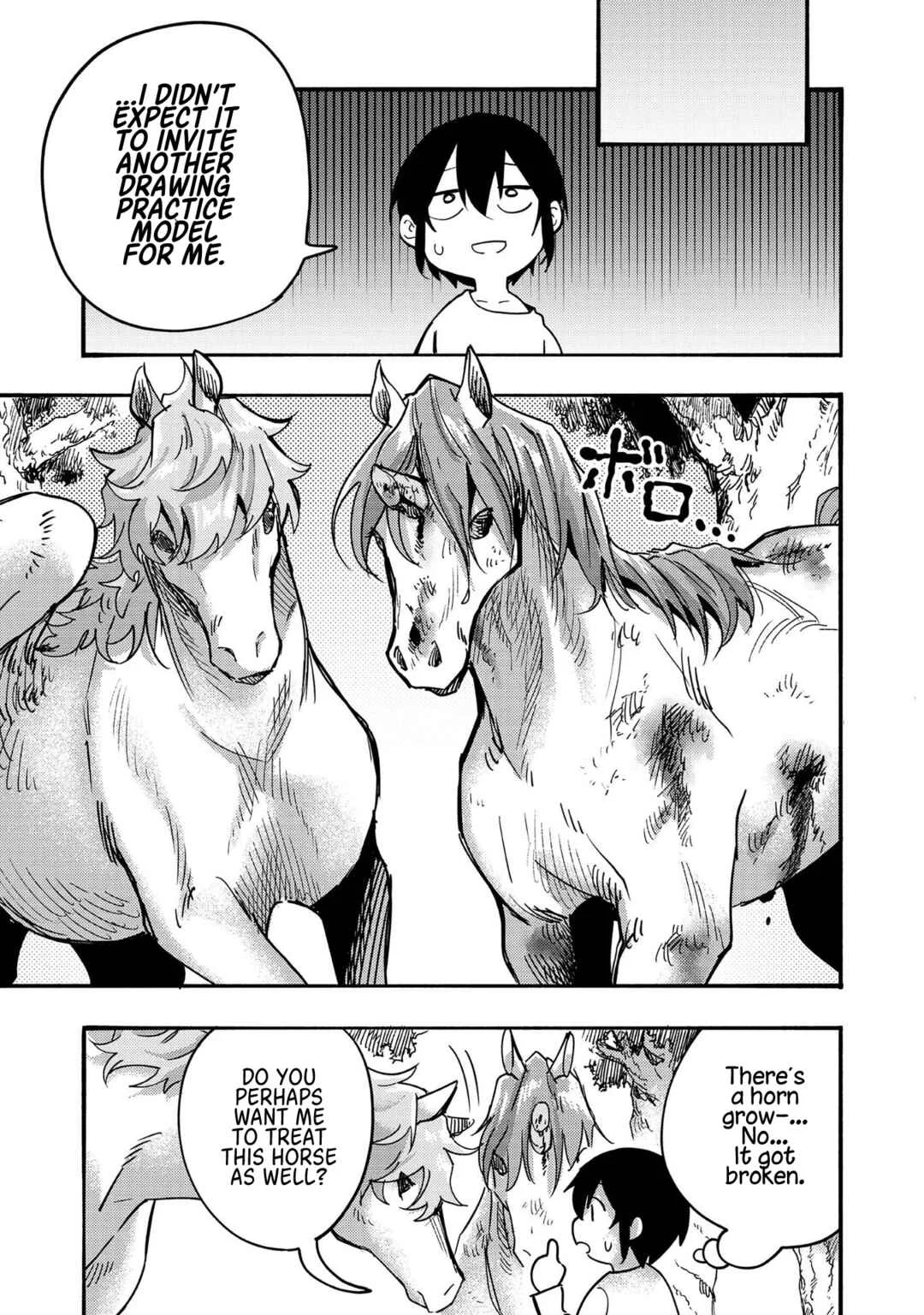 Kyou mo E ni Kaita Mochi ga Umai Chapter 4: Strange Horses Visited My Home - Page 25