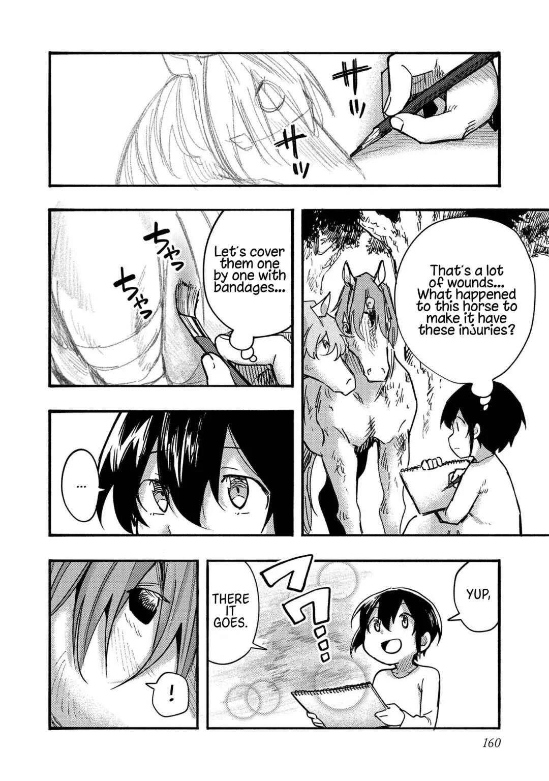 Kyou mo E ni Kaita Mochi ga Umai Chapter 4: Strange Horses Visited My Home - Page 26